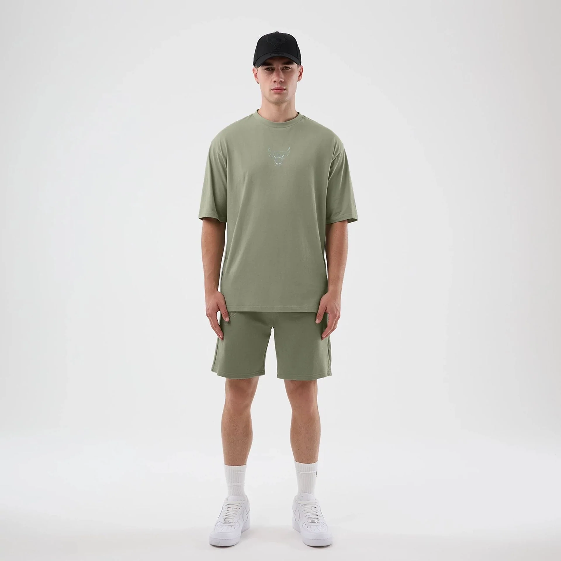 Chicago Bulls NBA League Essential Pastel Green Oversized T-Shirt - Image 8