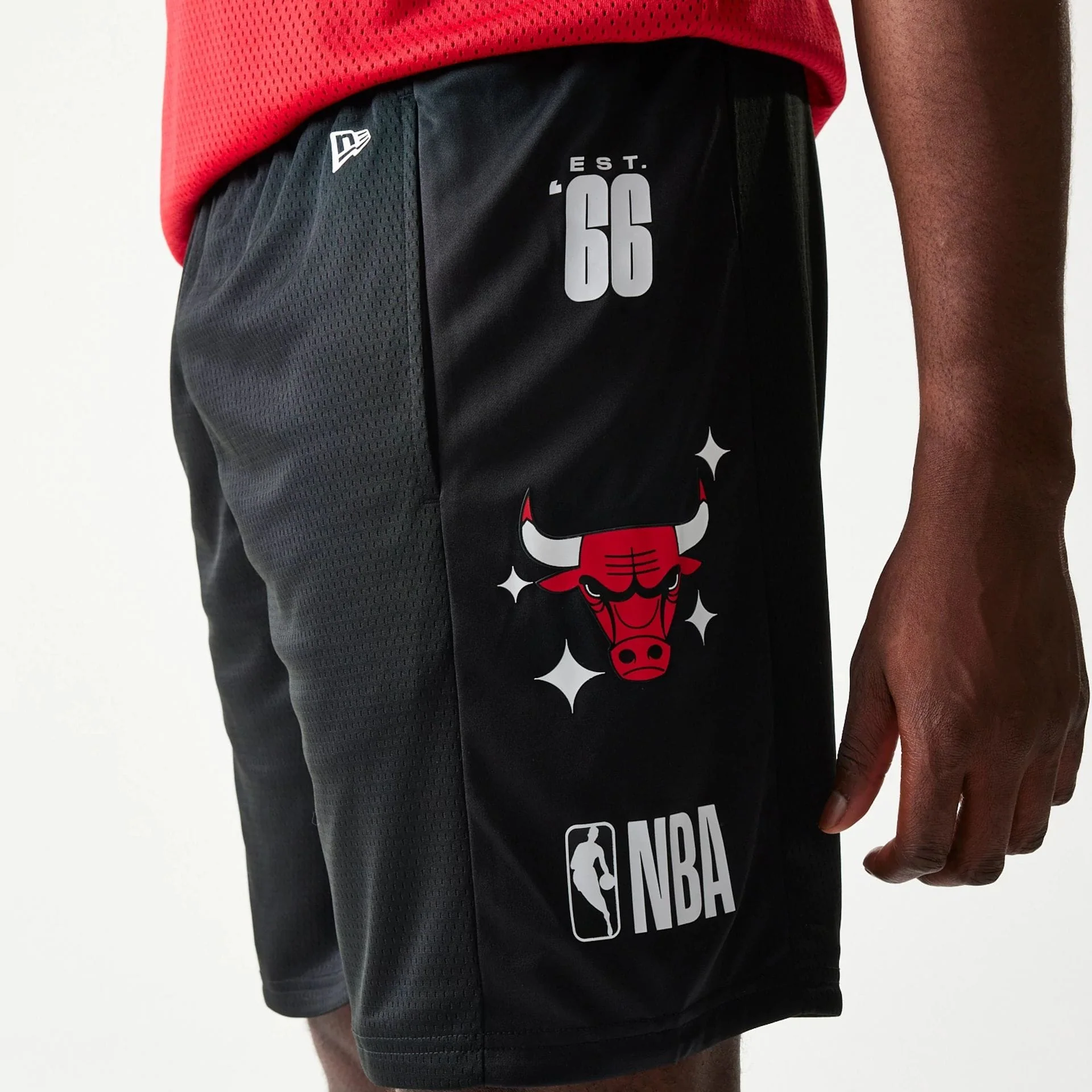 Chicago Bulls NBA Mesh Black Shorts - Image 6