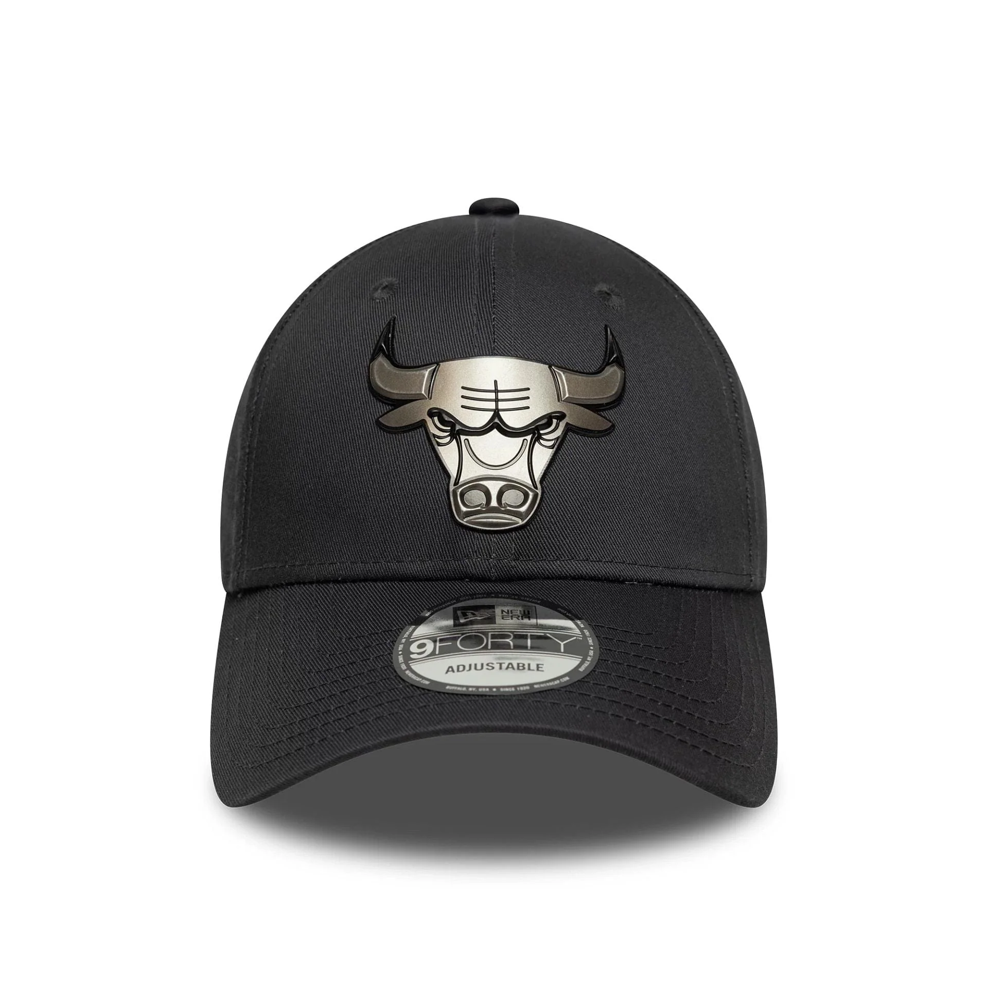 Chicago Bulls NBA Metallic Charcoal 9FORTY Cap - Image 2