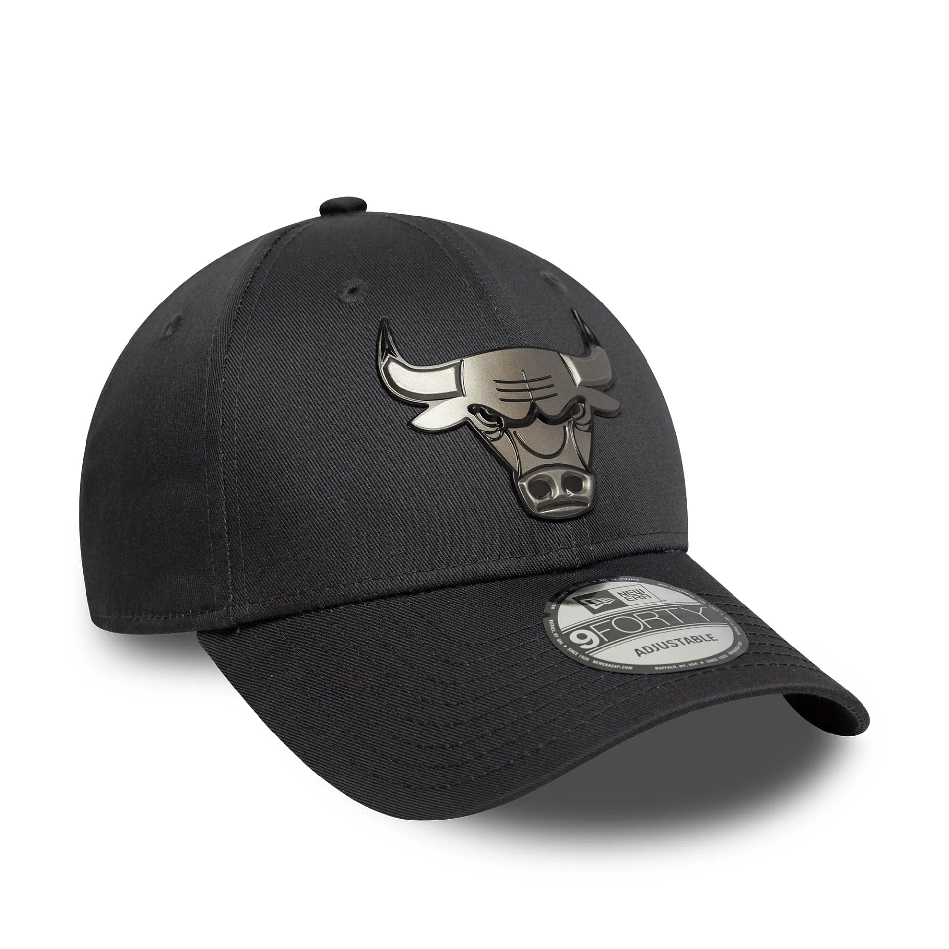 Chicago Bulls NBA Metallic Charcoal 9FORTY Cap - Image 3