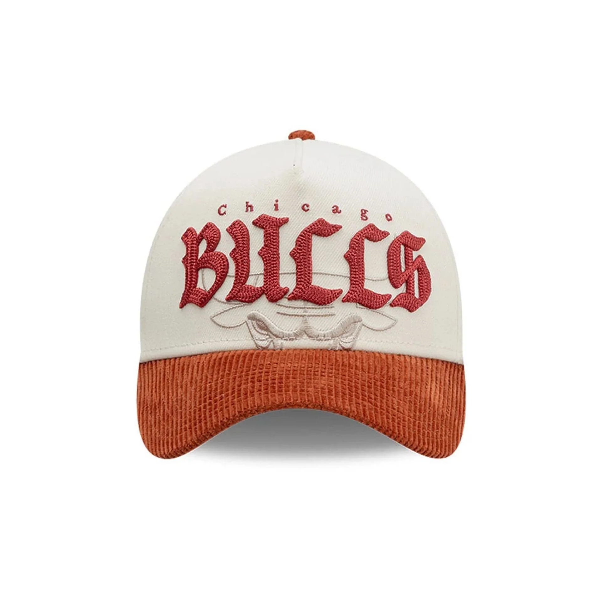 Chicago Bulls NBA Old English White 9FORTY A-Frame Cap - Image 3