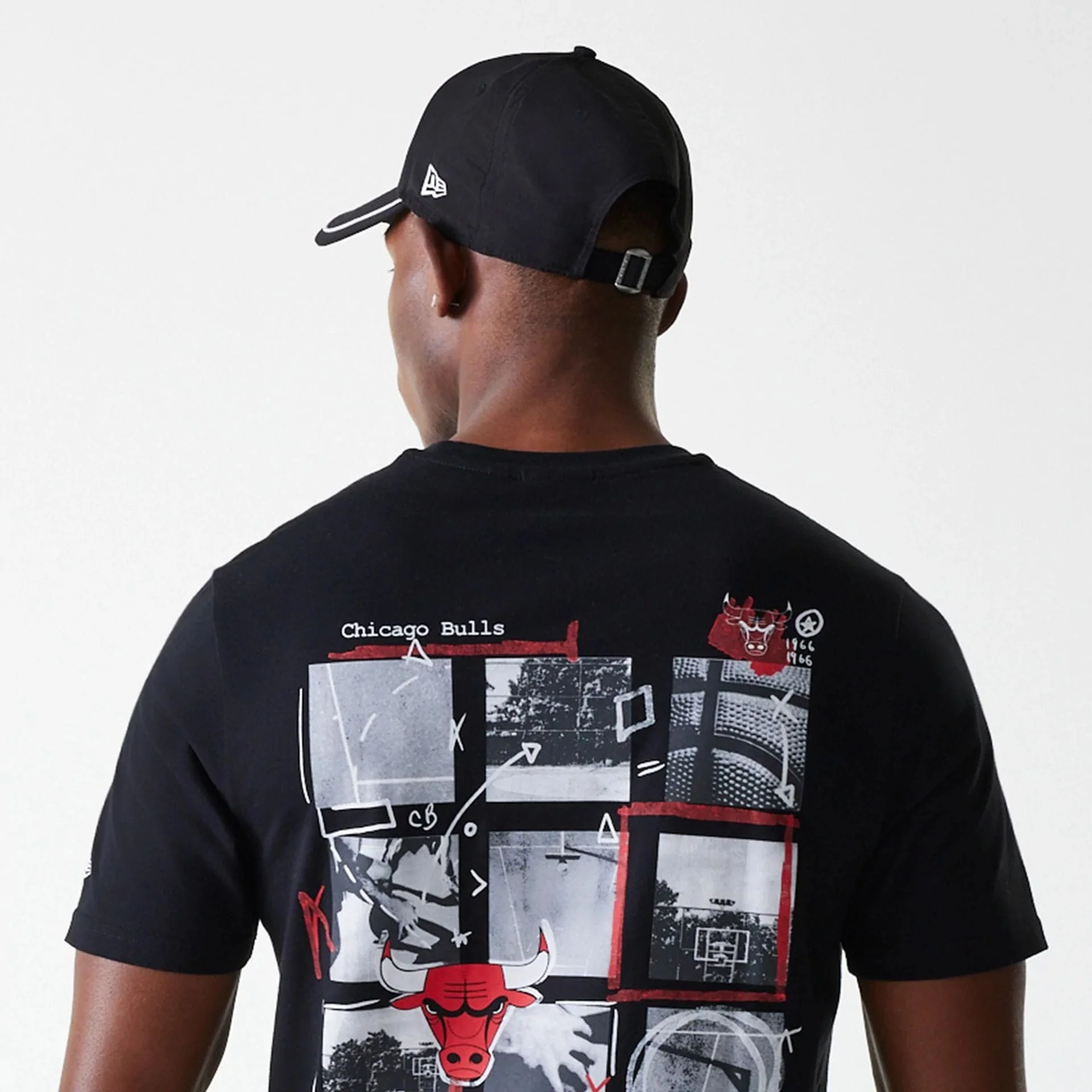 Chicago Bulls NBA Photographic Print Black T-Shirt - Image 6