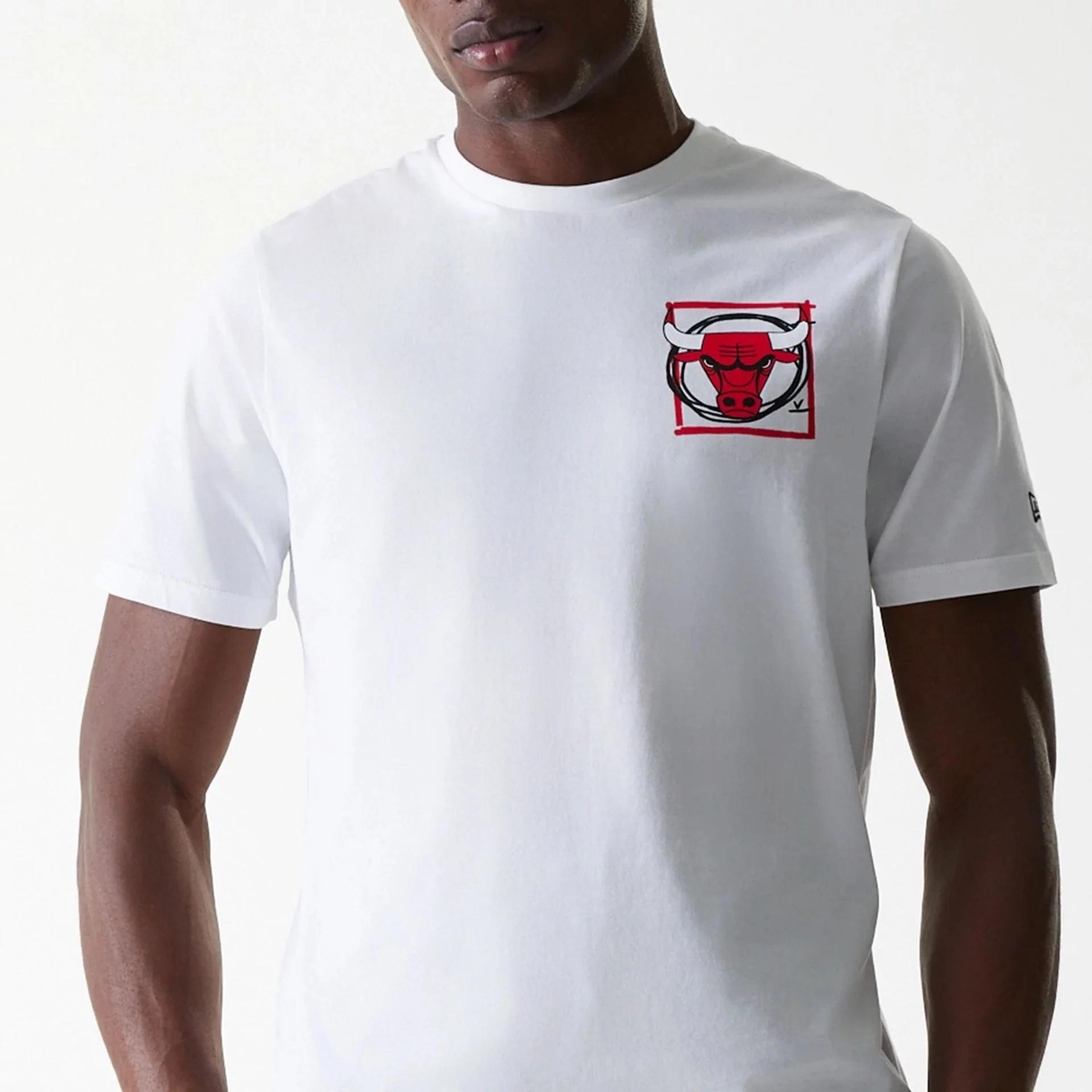 Chicago Bulls NBA Photographic Print White T-Shirt - Image 5