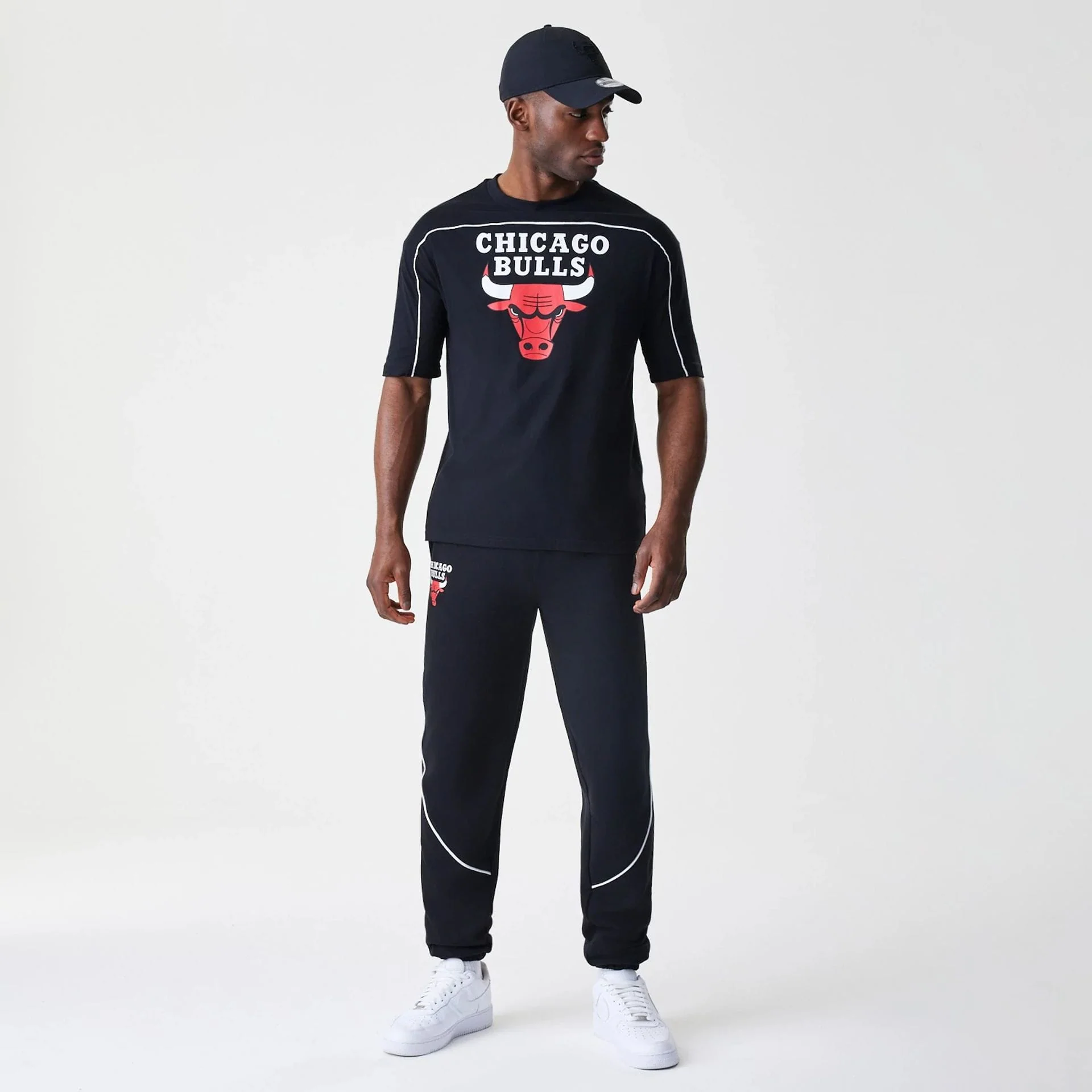 Chicago Bulls NBA Piping Navy Joggers - Image 8