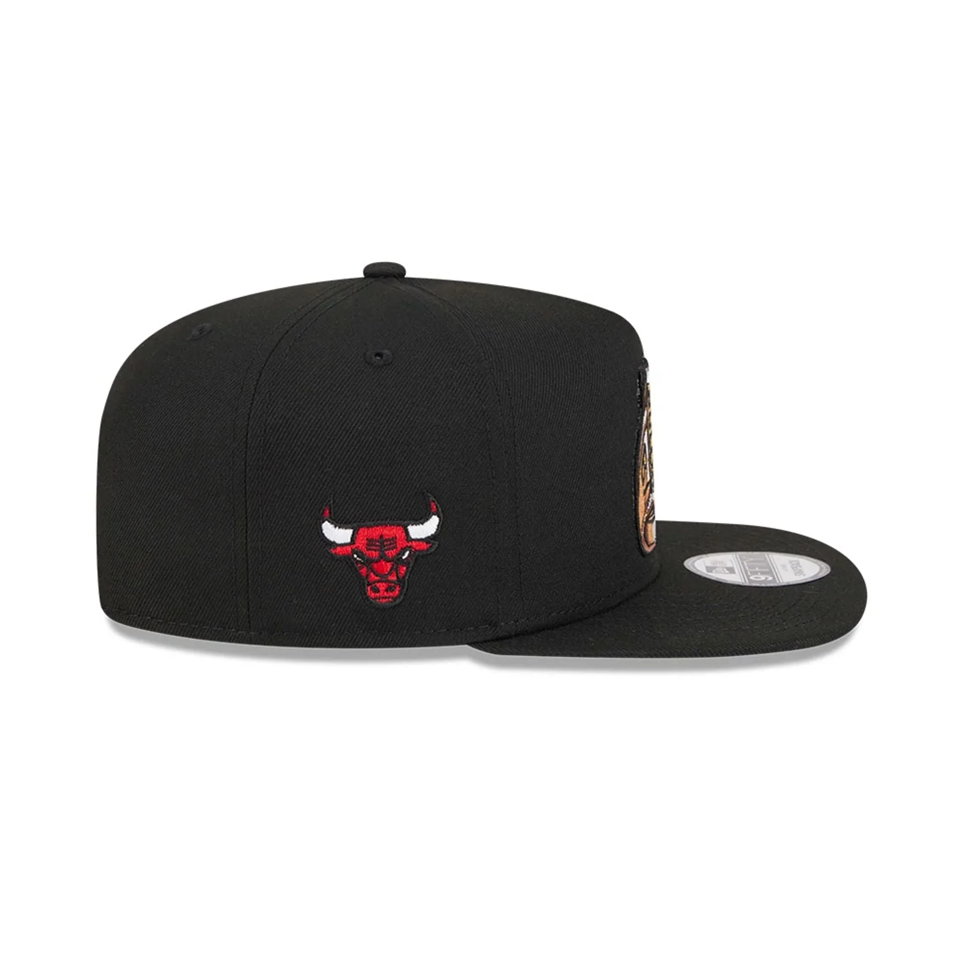 Chicago Bulls NBA Ring Black 9FIFTY A-Frame Snapback Adjustable Cap - Image 5