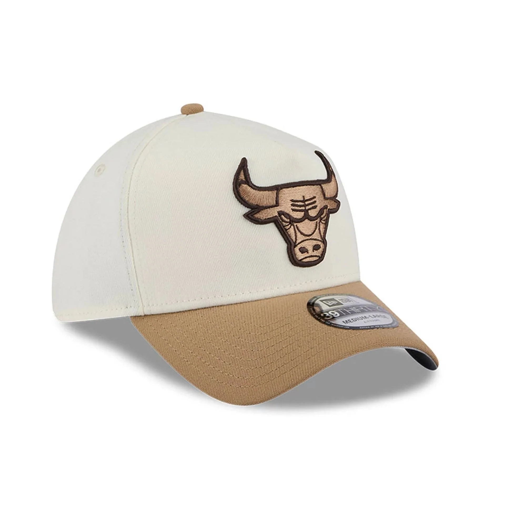 Chicago Bulls NBA Sandy Bay White 39THIRTY A-Frame Stretch Fit Cap - Image 4