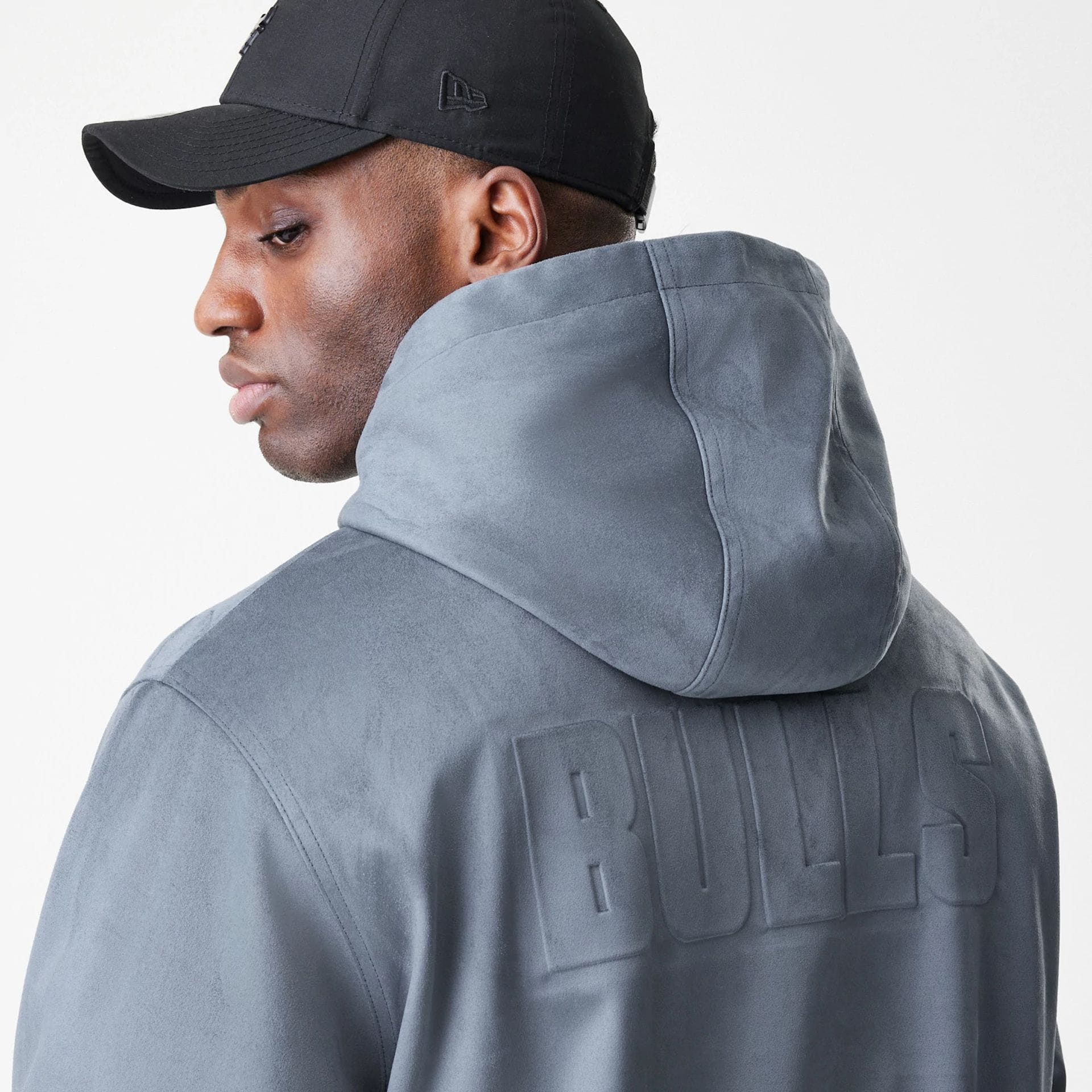 Chicago Bulls NBA Suede Dark Grey Jacket - Image 8