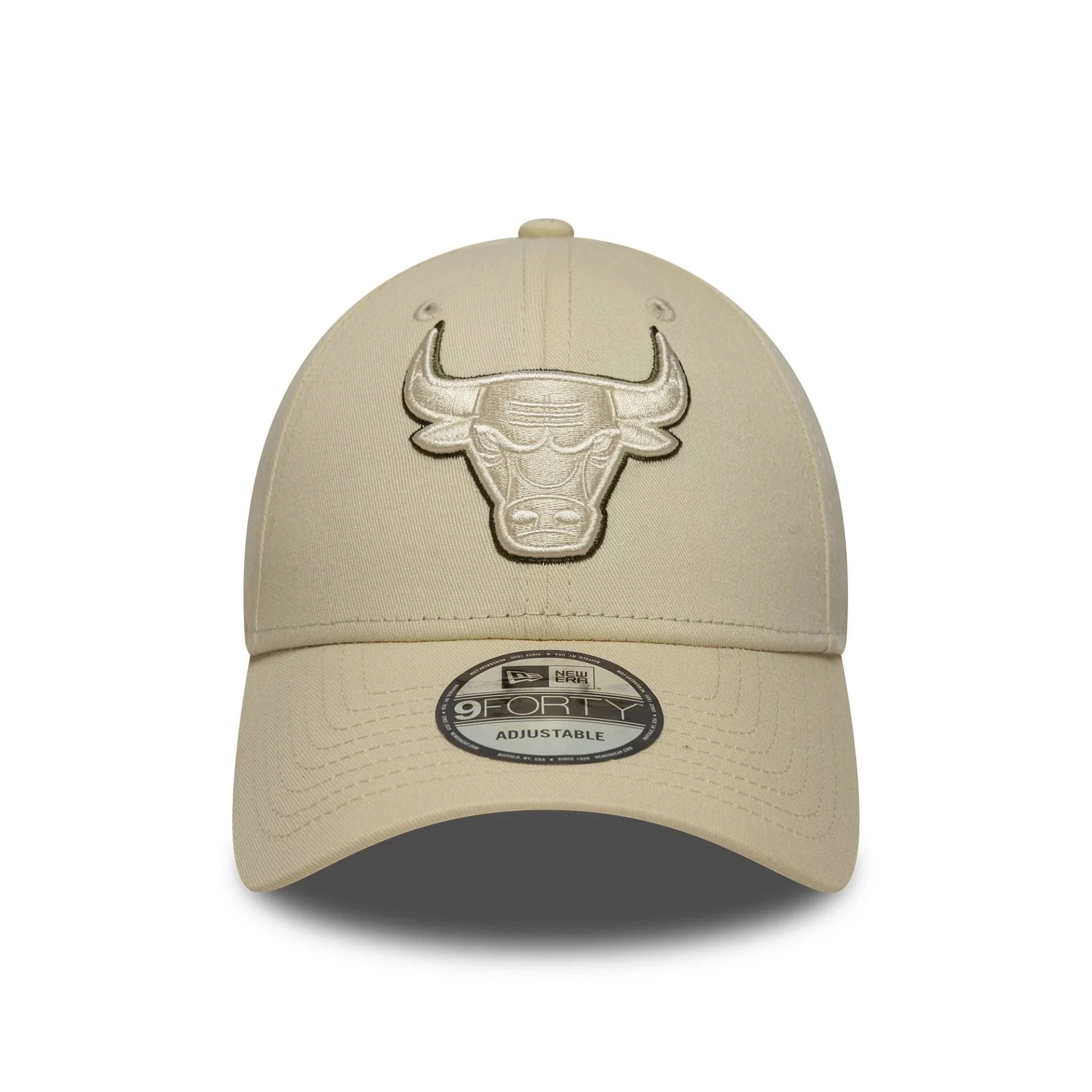 Chicago Bulls NBA Team Outline Light Beige 9FORTY Cap - Image 2
