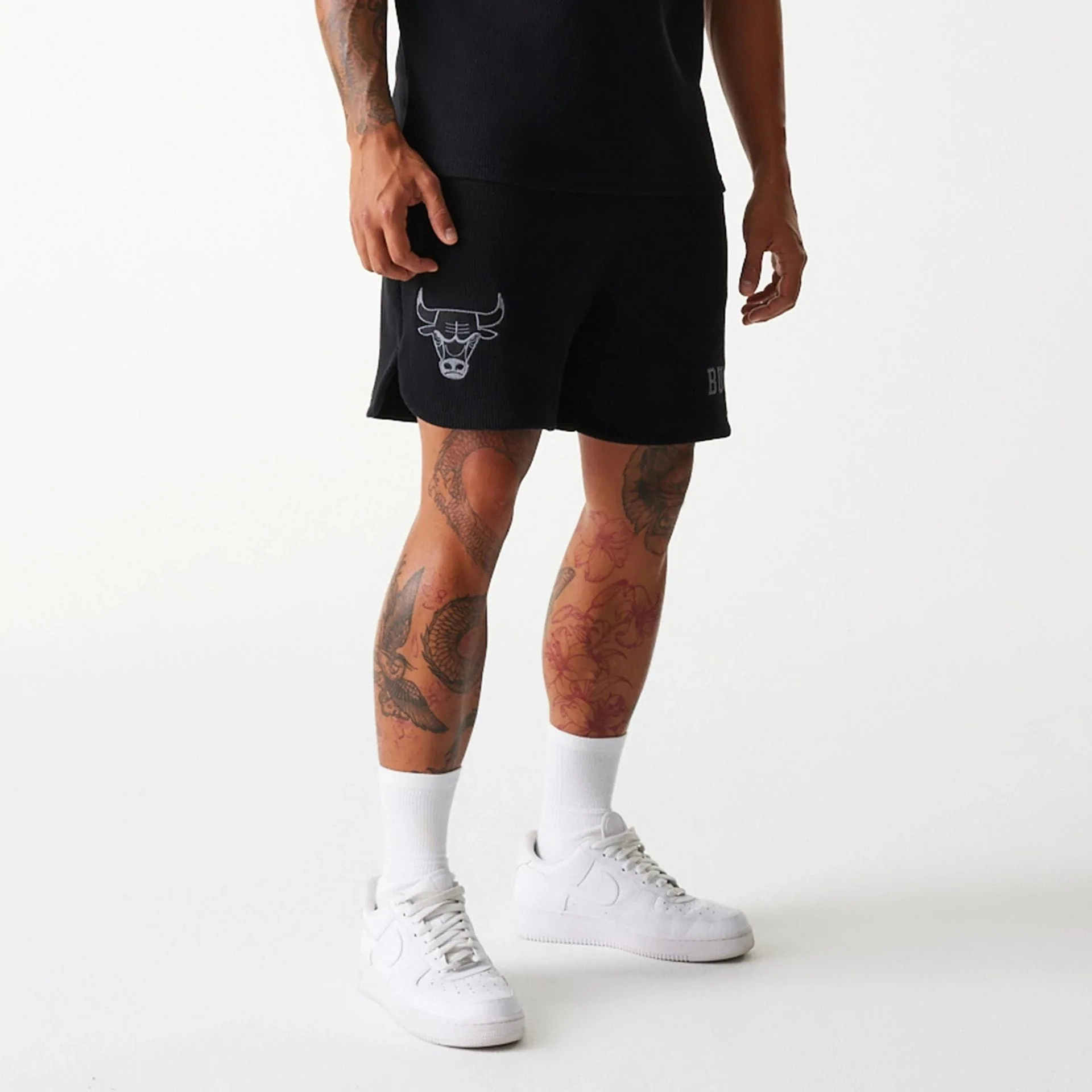Chicago Bulls NBA Waffle Black Shorts - Image 7