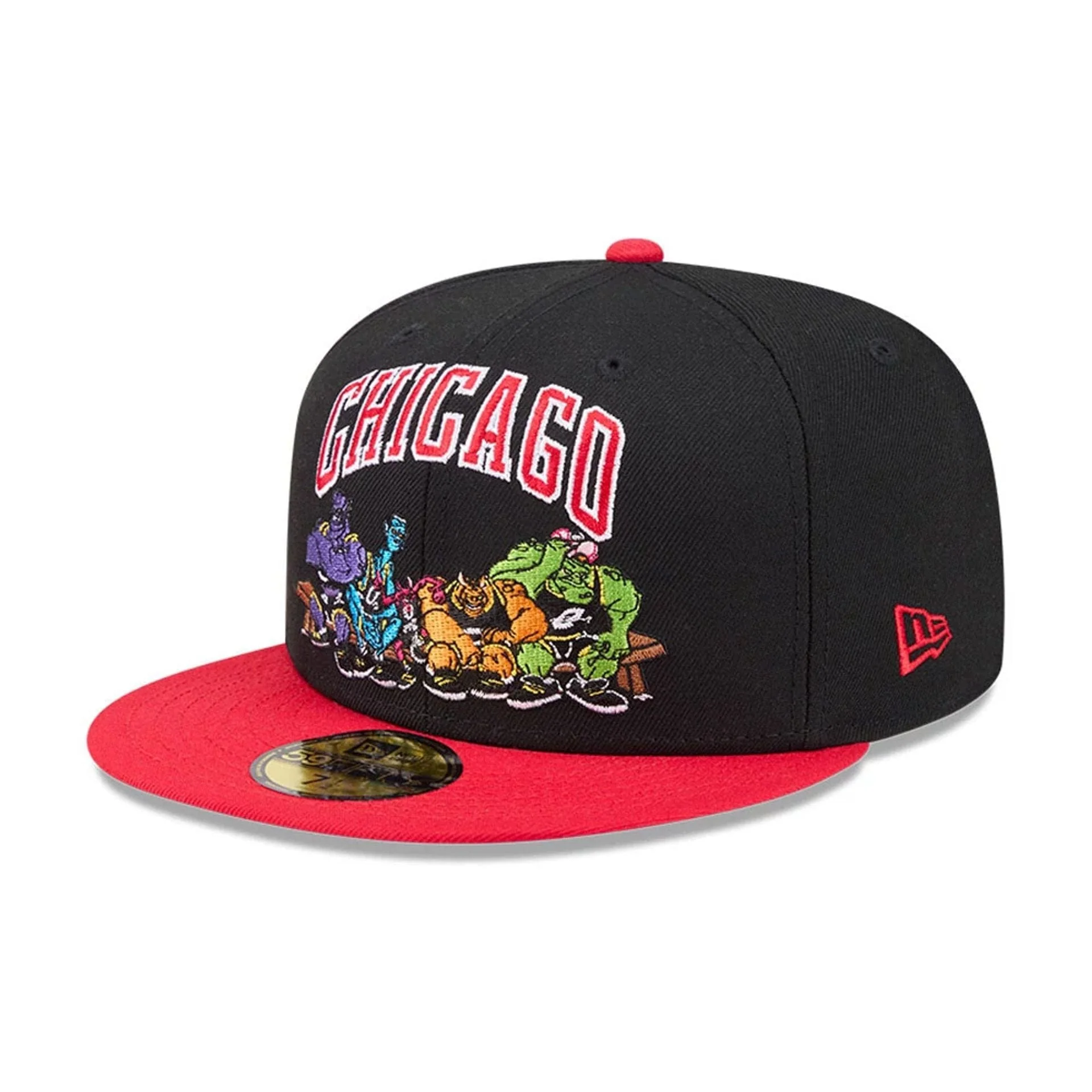 Chicago Bulls Space Jam Monstars Black 59FIFTY Fitted Cap - Image 4