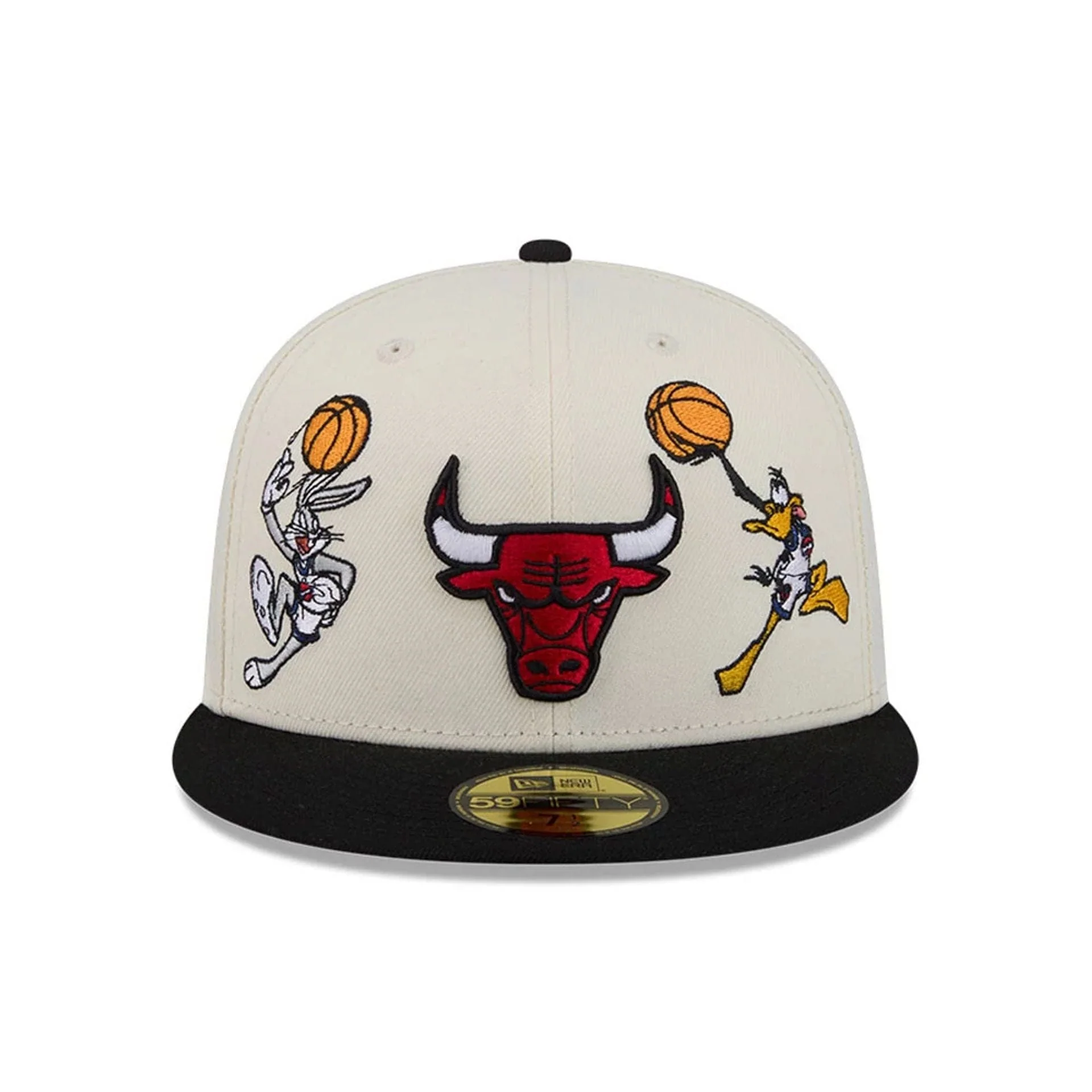 Chicago Bulls Space Jam Tune Squad White 59FIFTY Fitted Cap - Image 3