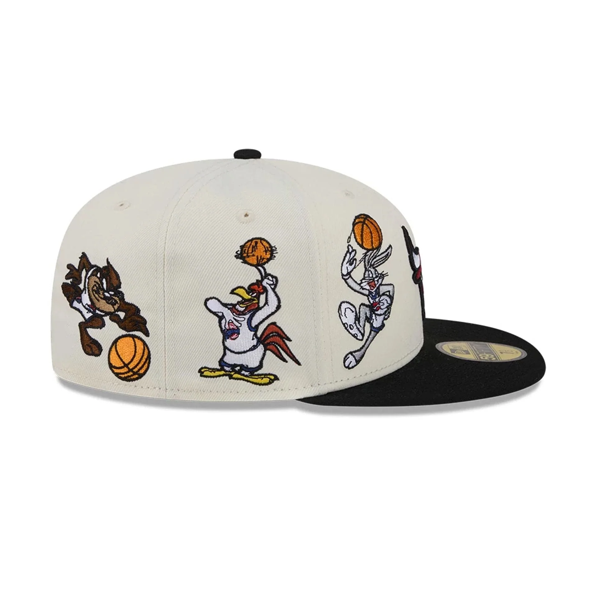 Chicago Bulls Space Jam Tune Squad White 59FIFTY Fitted Cap - Image 7