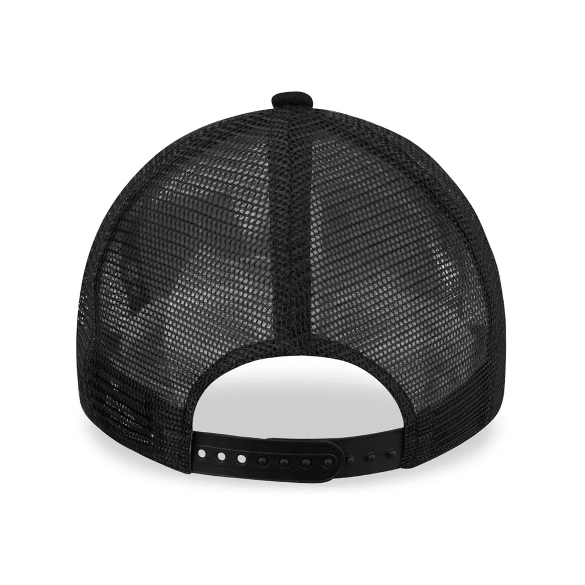 Chicago Bulls Tonal Black A-Frame Trucker Cap - Image 4