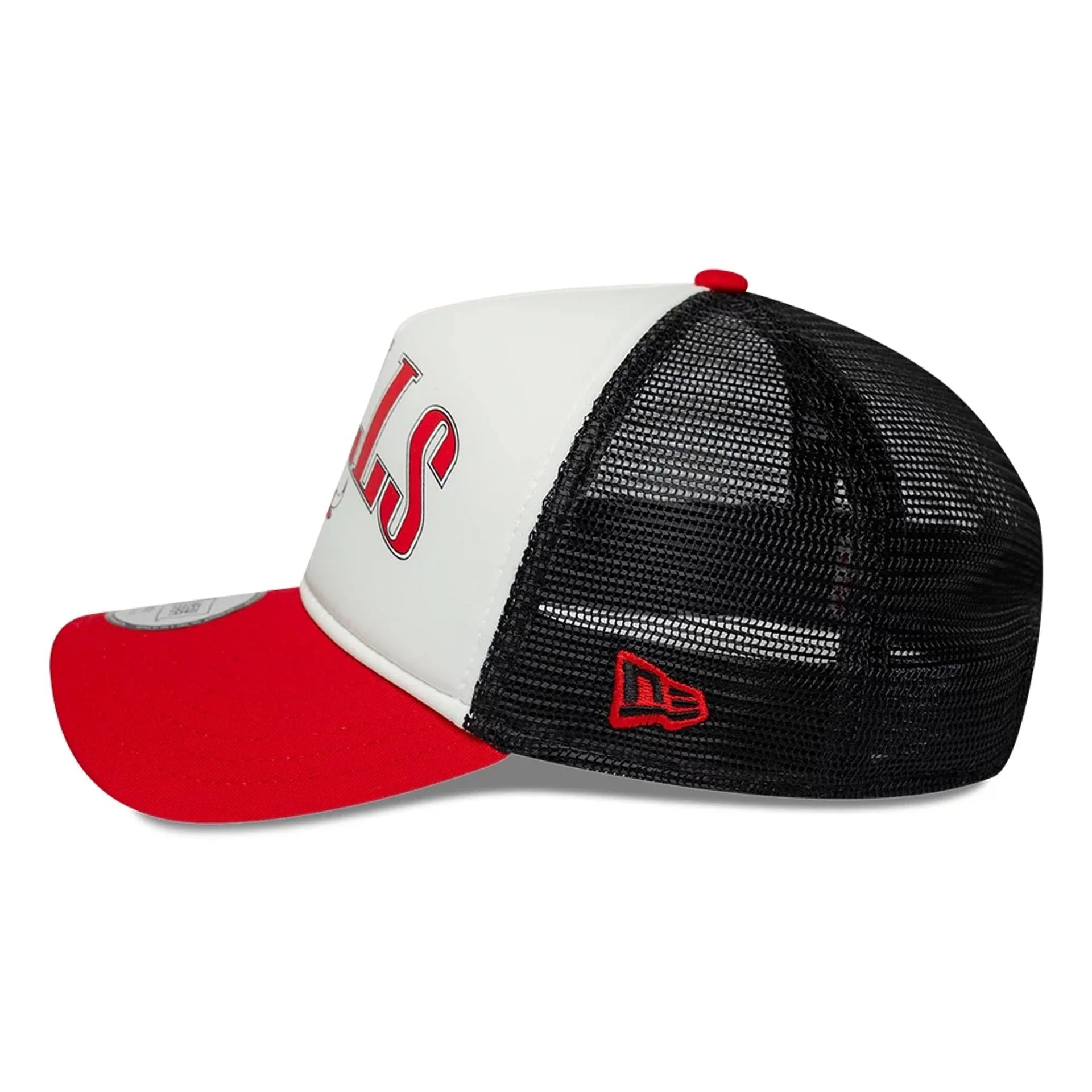 Chicago Bulls Youth NBA Retro Red 9FORTY A-Frame Trucker Cap - Image 5