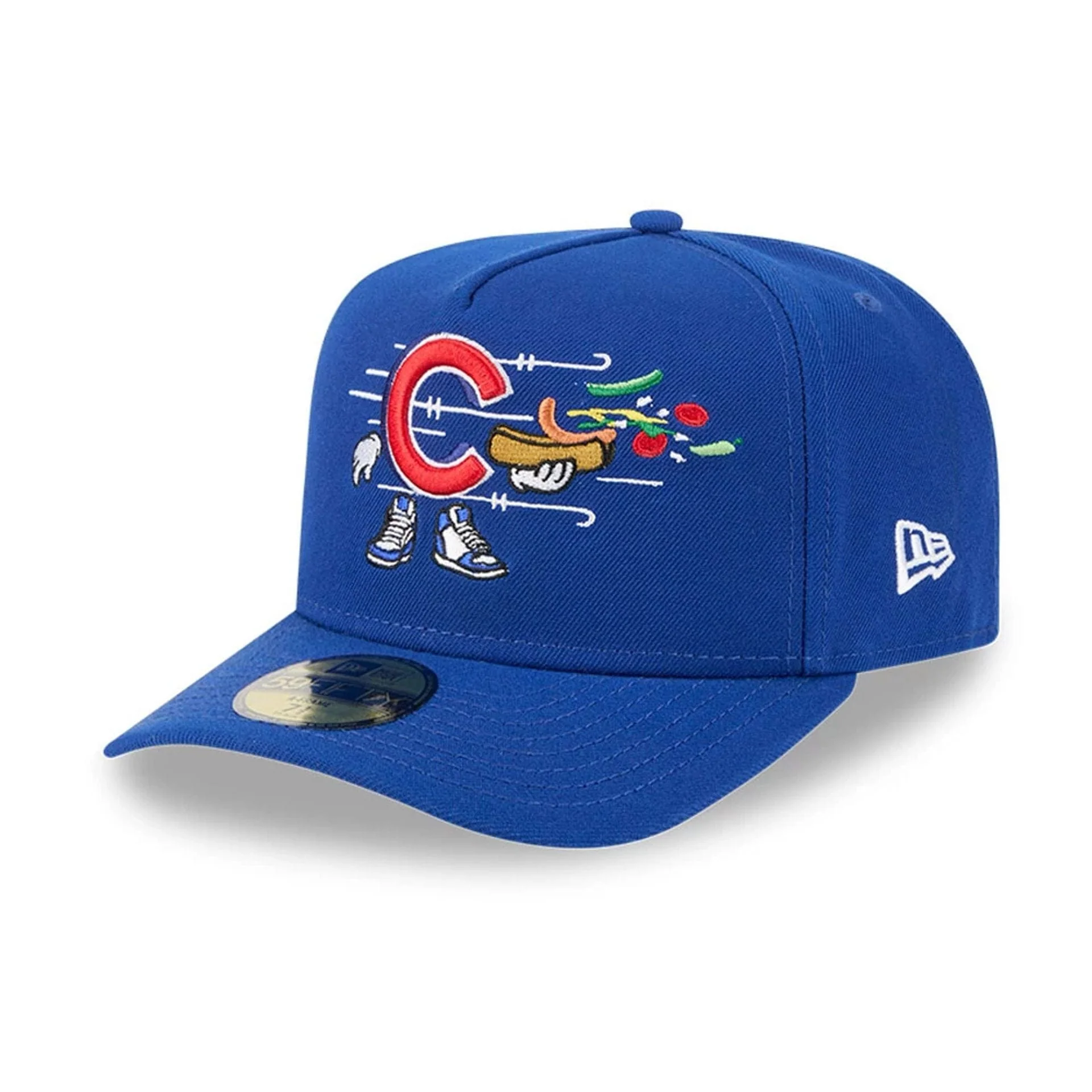 Chicago Cubs MLB Cartoon Blue 59FIFTY A-Frame Fitted Cap - Image 4