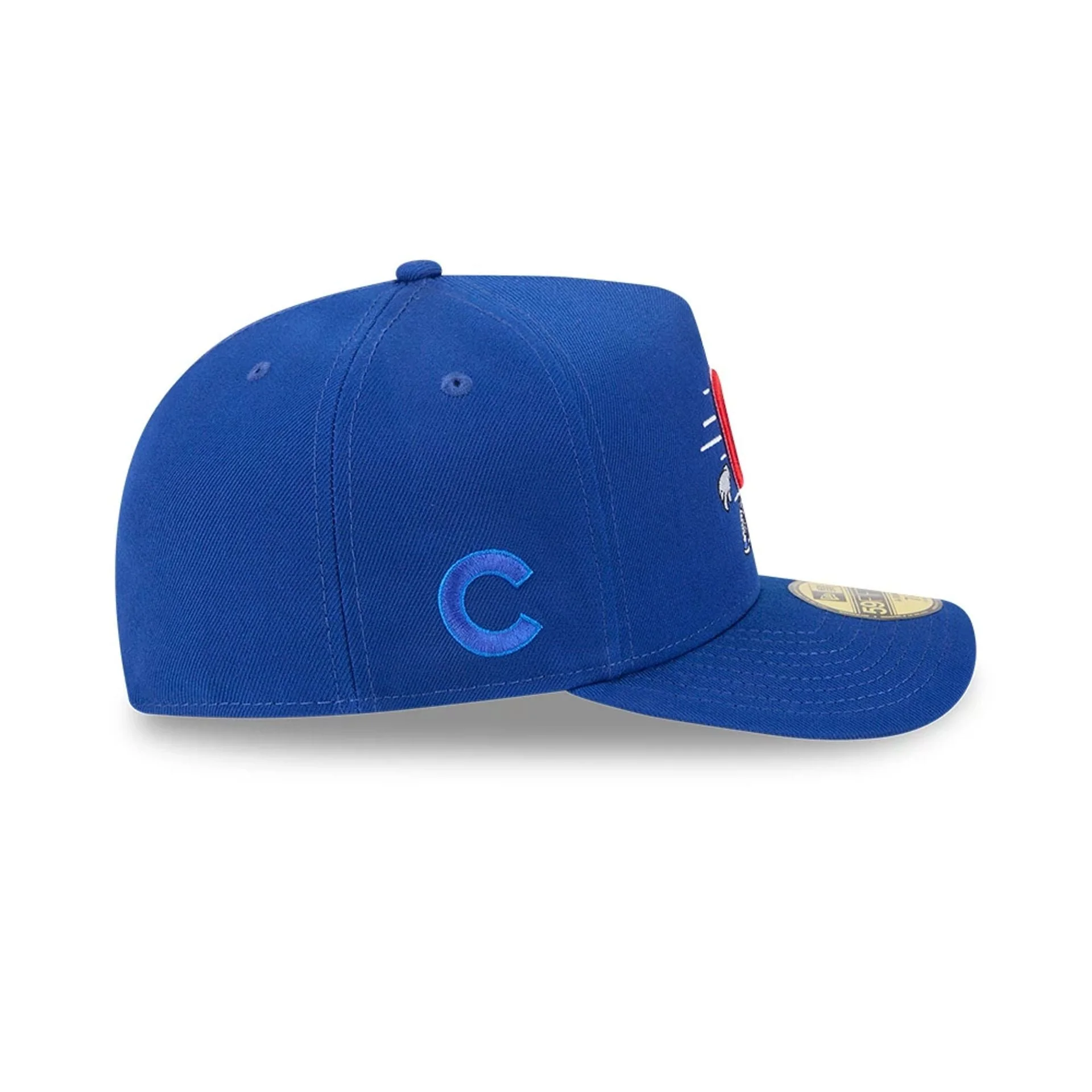 Chicago Cubs MLB Cartoon Blue 59FIFTY A-Frame Fitted Cap - Image 5