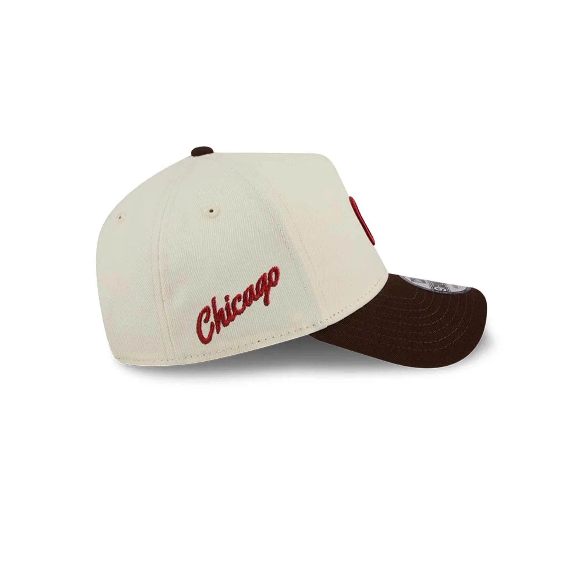 Chicago Cubs MLB City Script Cream 9FORTY A-Frame Adjustable Cap - Image 5