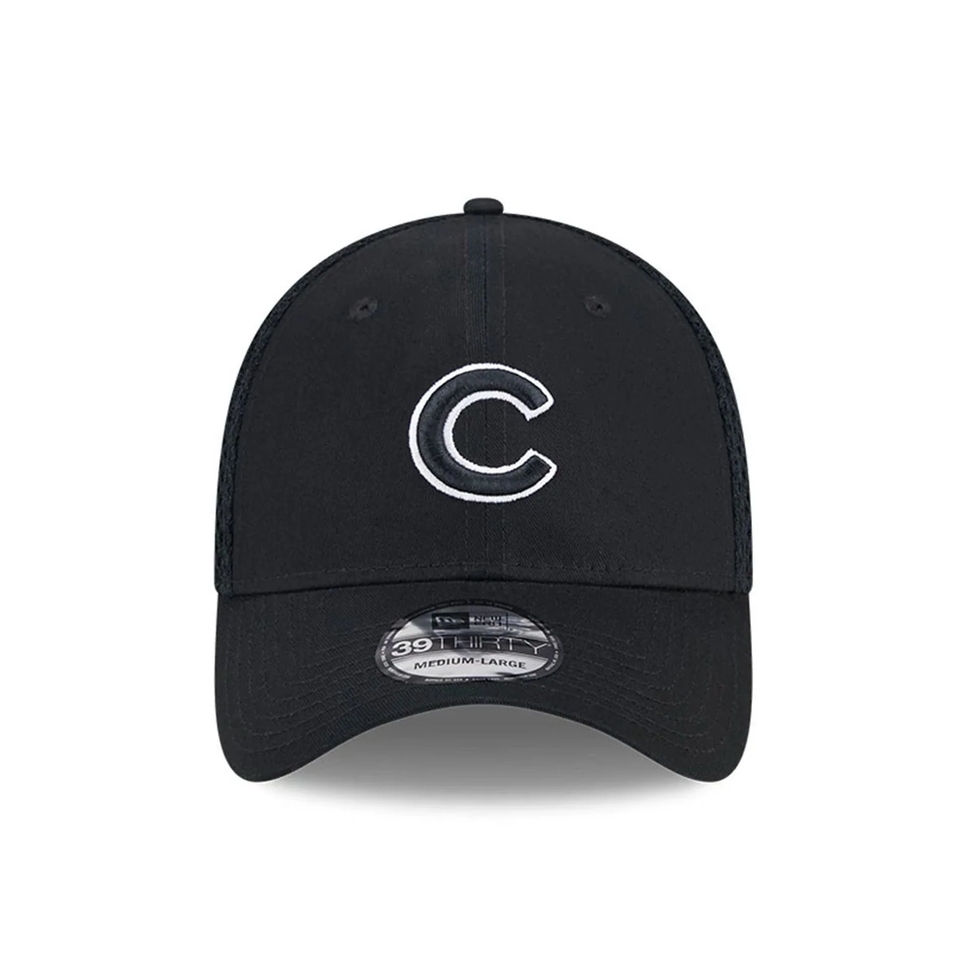 Chicago Cubs MLB Evergreen Neo Black 39THIRTY Stretch Fit Cap - Image 3