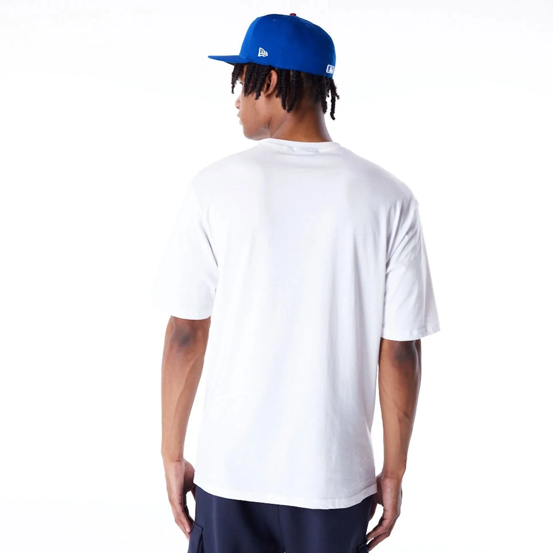 Chicago Cubs MLB Food Graphic White Oversized T-Shirt - Image 4