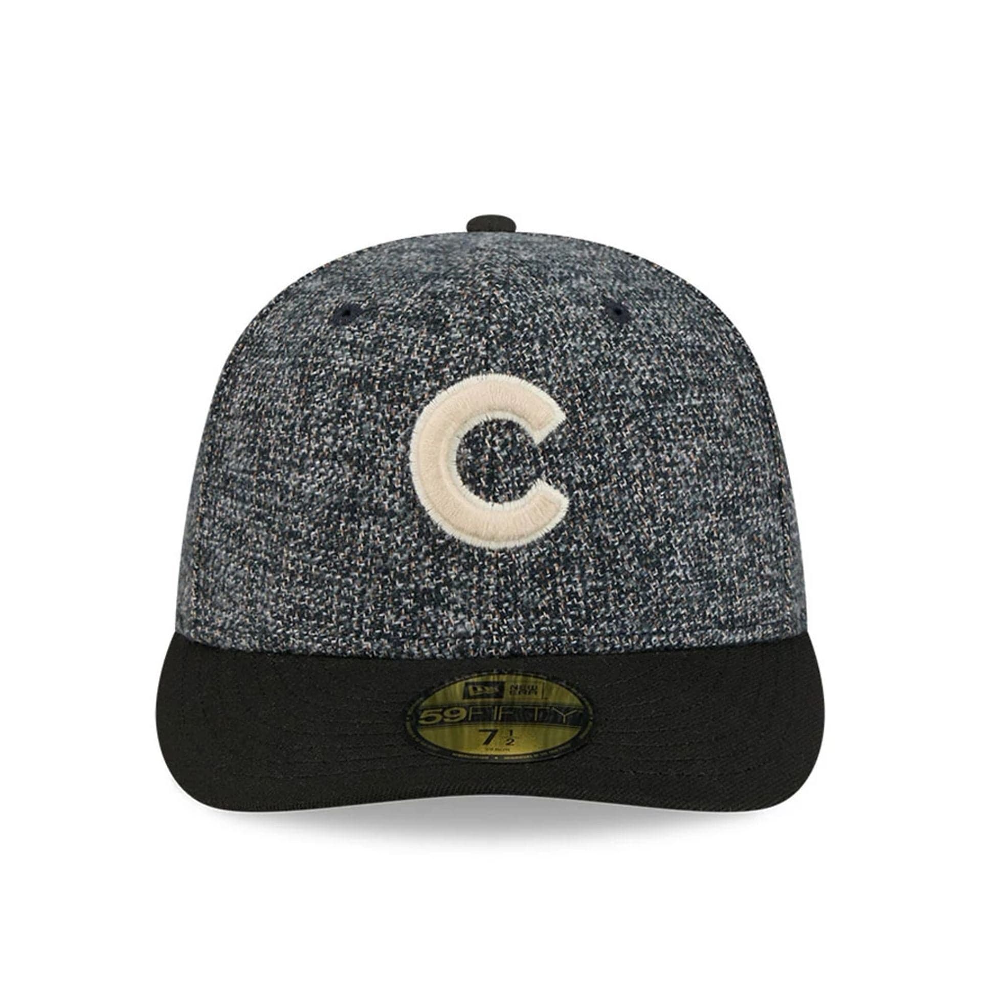 Chicago Cubs MLB Tweedy Cotton Black 59FIFTY Fitted Cap - Image 3