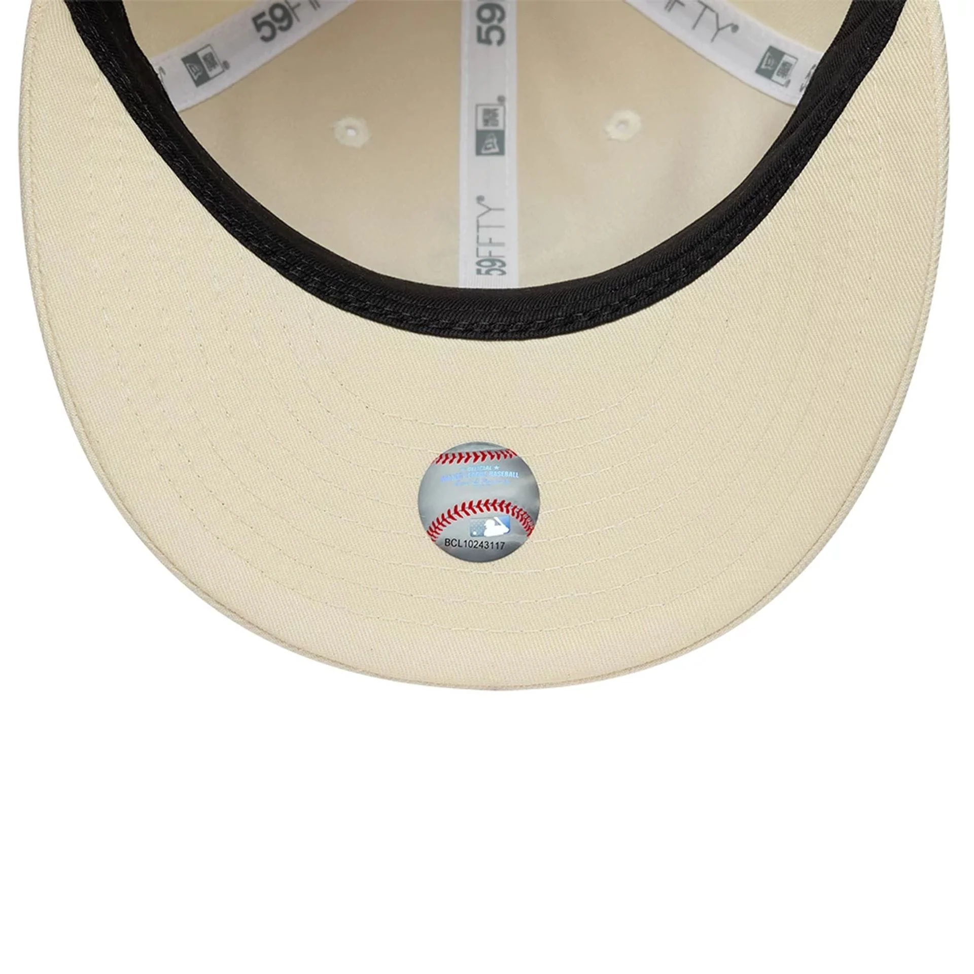 Chicago White Sox MLB Baseball Stitch Cream Retro Crown 59FIFTY Fitted Cap - Image 7