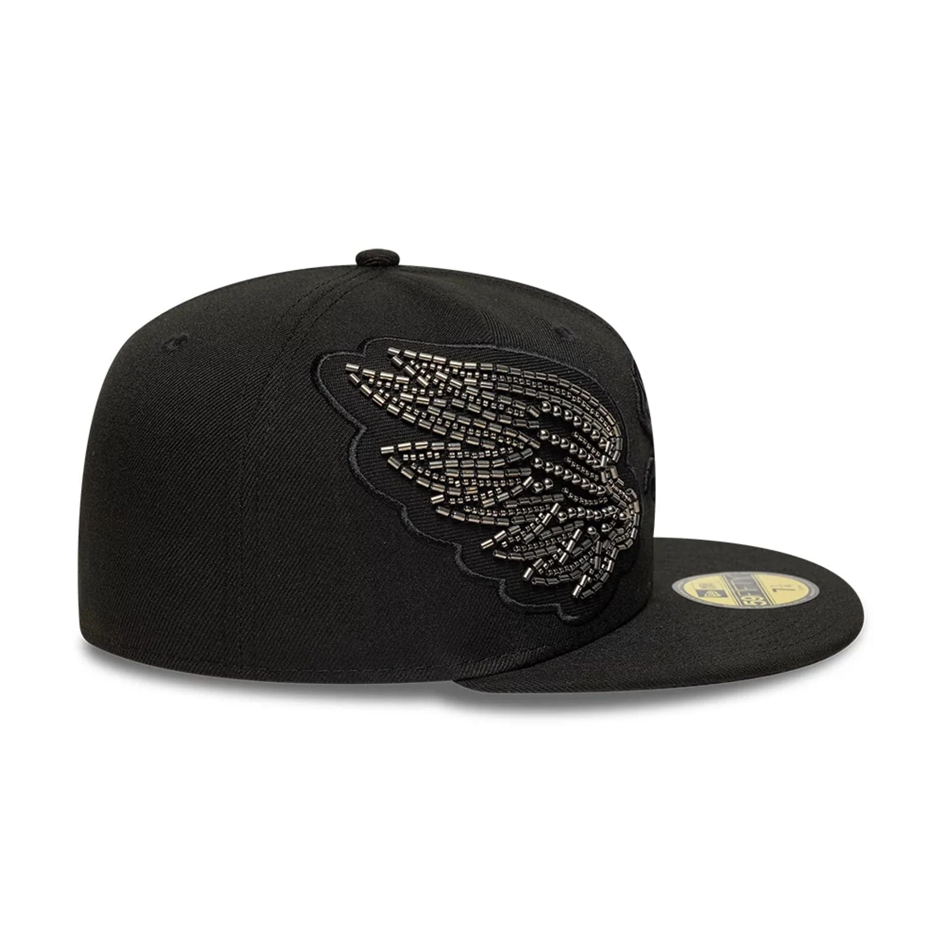 Chicago White Sox MLB Beaded Wings Black 59FIFTY Fitted Cap - Image 5