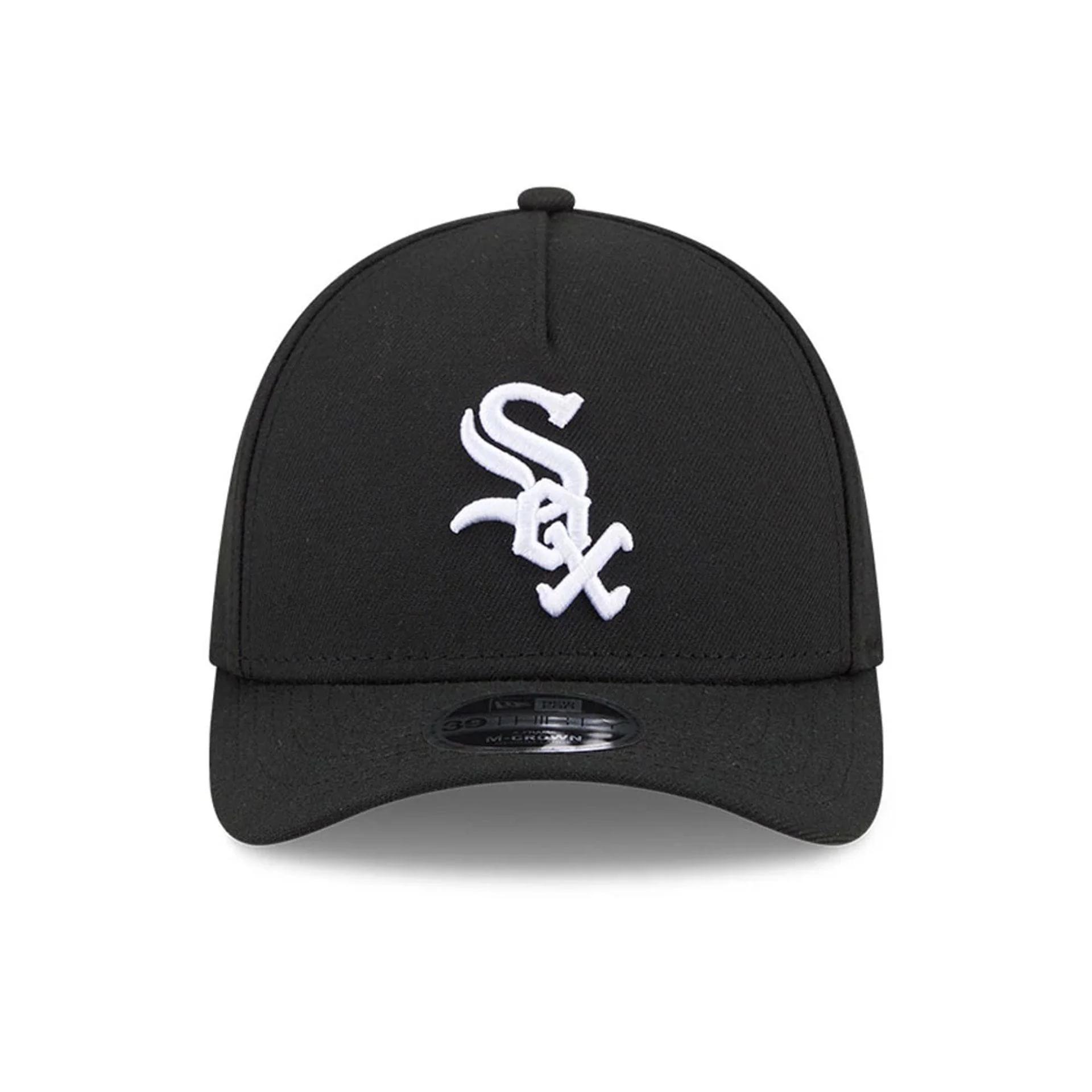 Chicago White Sox MLB Black 39THIRTY M-Crown A-Frame Stretch-Fit Cap - Image 3