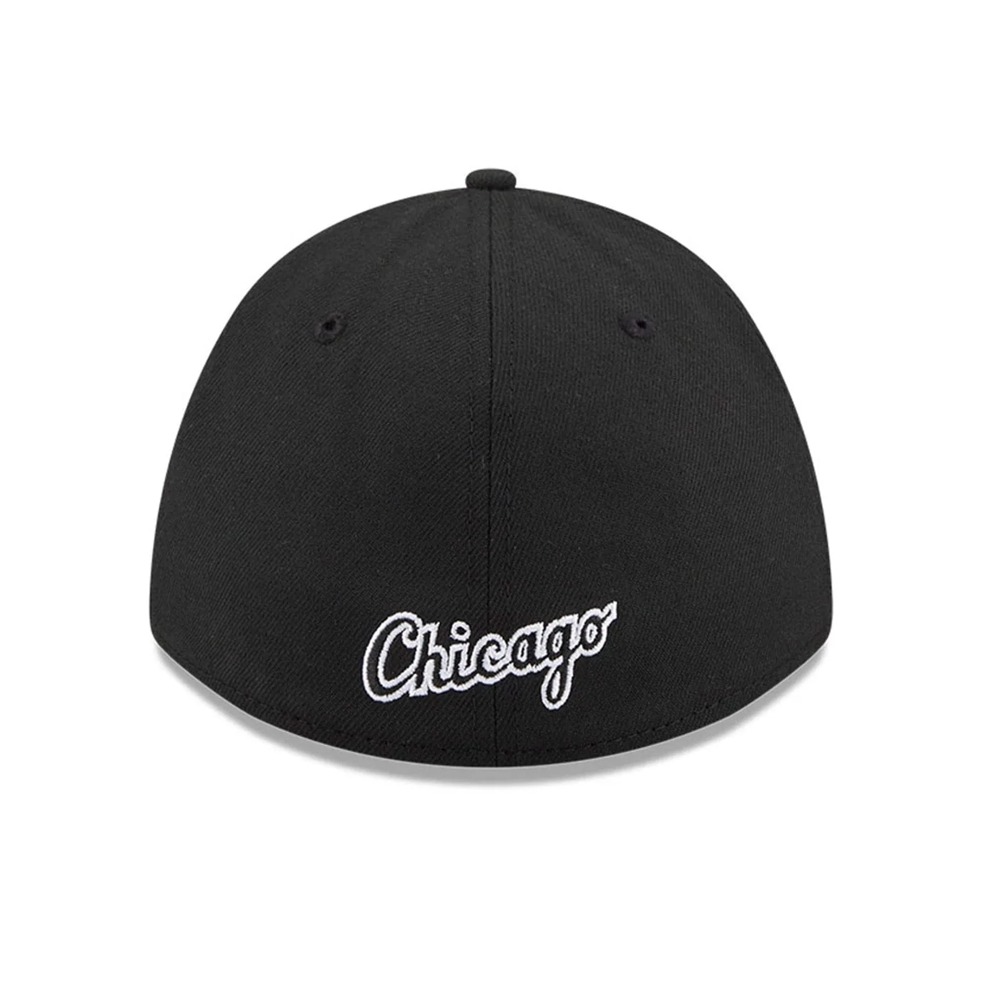 Chicago White Sox MLB Black 39THIRTY M-Crown A-Frame Stretch-Fit Cap - Image 5