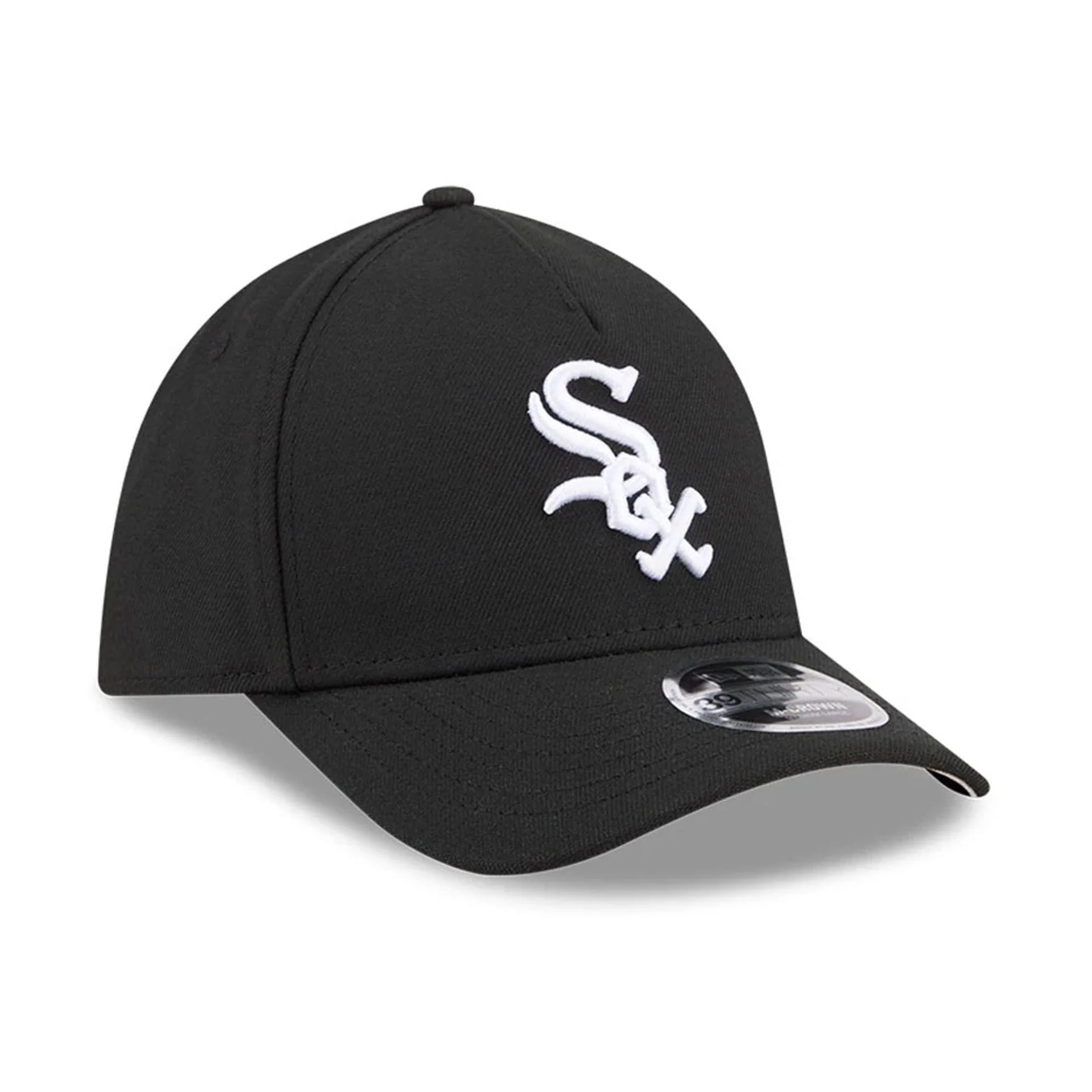 Chicago White Sox MLB Black 39THIRTY M-Crown A-Frame Stretch Fit Cap - Image 4
