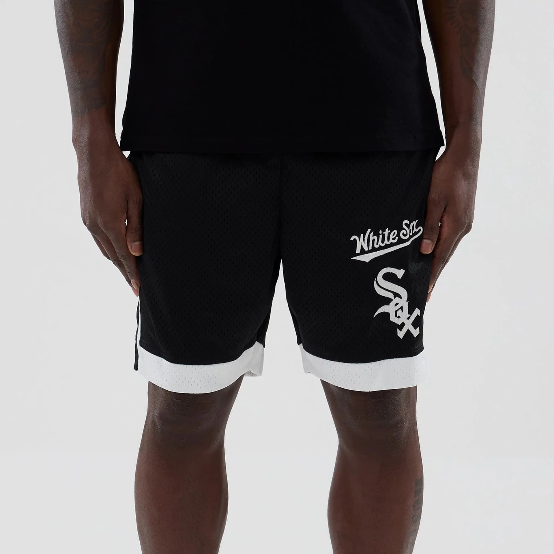 Chicago White Sox MLB Black Mesh Shorts - Image 2