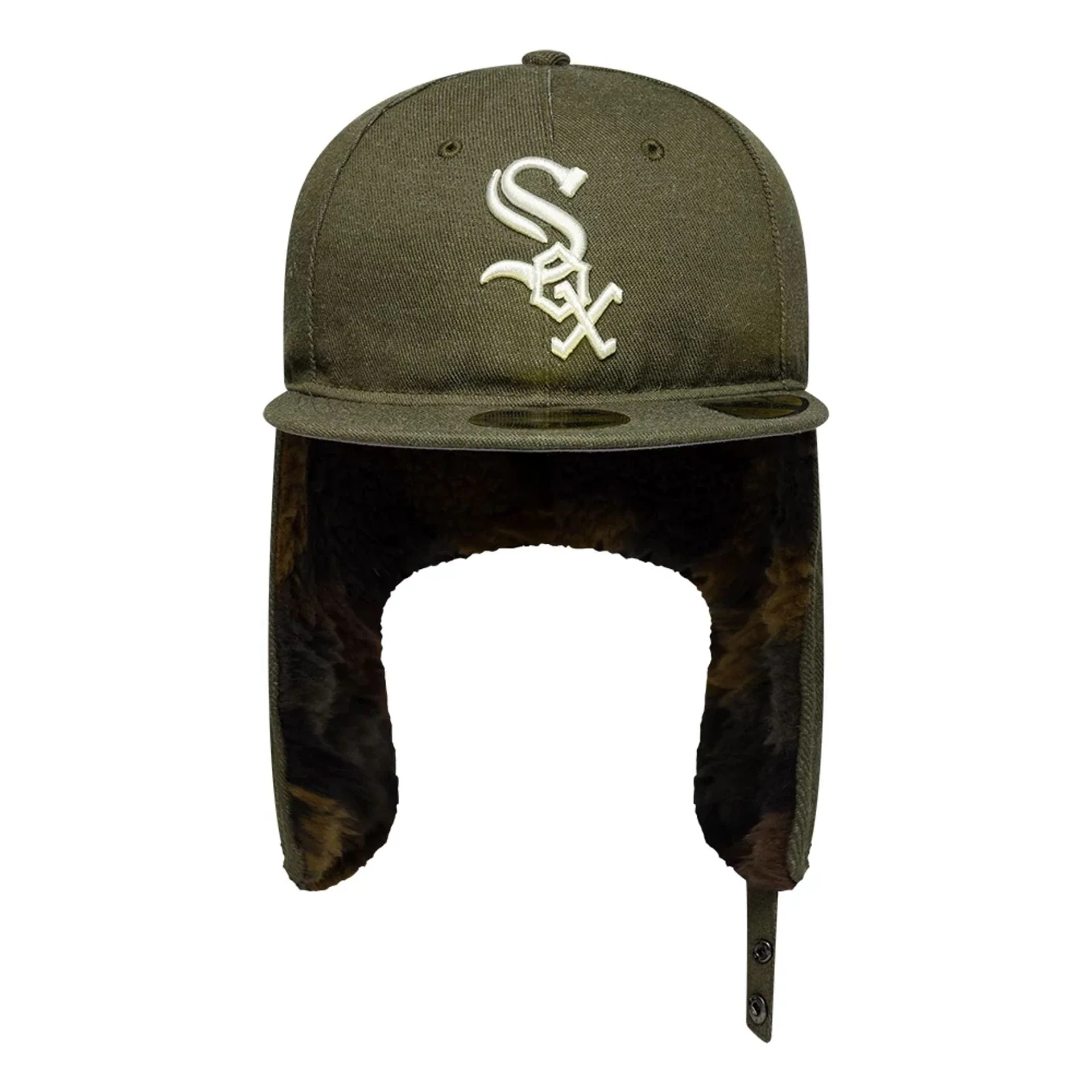 Chicago White Sox MLB Camo Green Retro Crown 59FIFTY Fitted Cap - Image 7