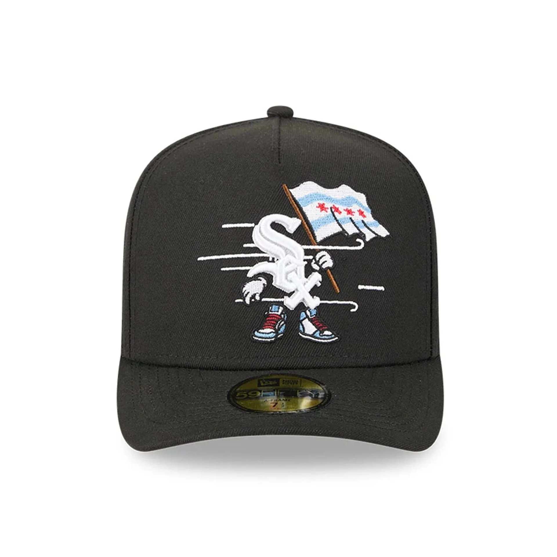 Chicago White Sox MLB Cartoon Black 59FIFTY A-Frame Fitted Cap - Image 3