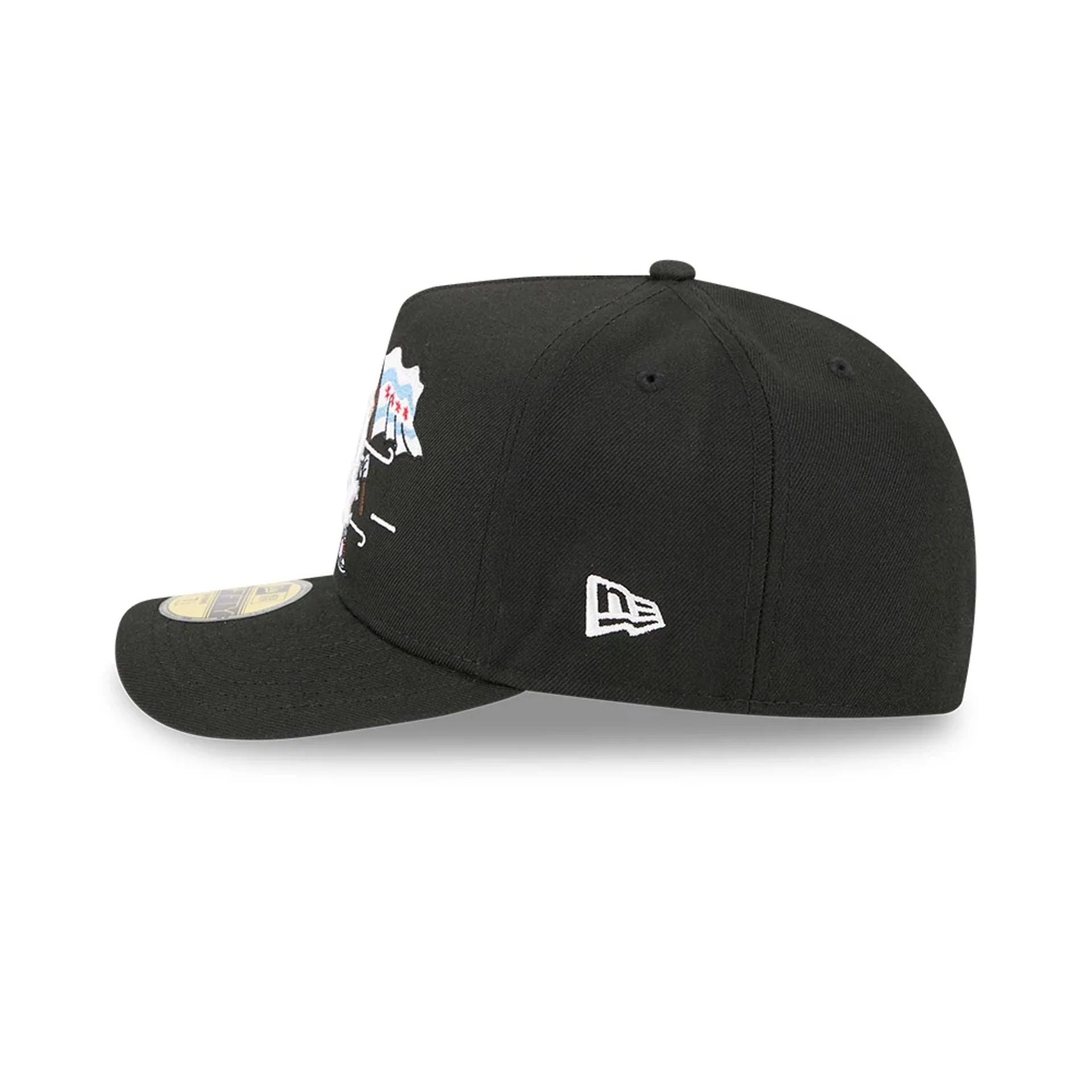 Chicago White Sox MLB Cartoon Black 59FIFTY A-Frame Fitted Cap - Image 6