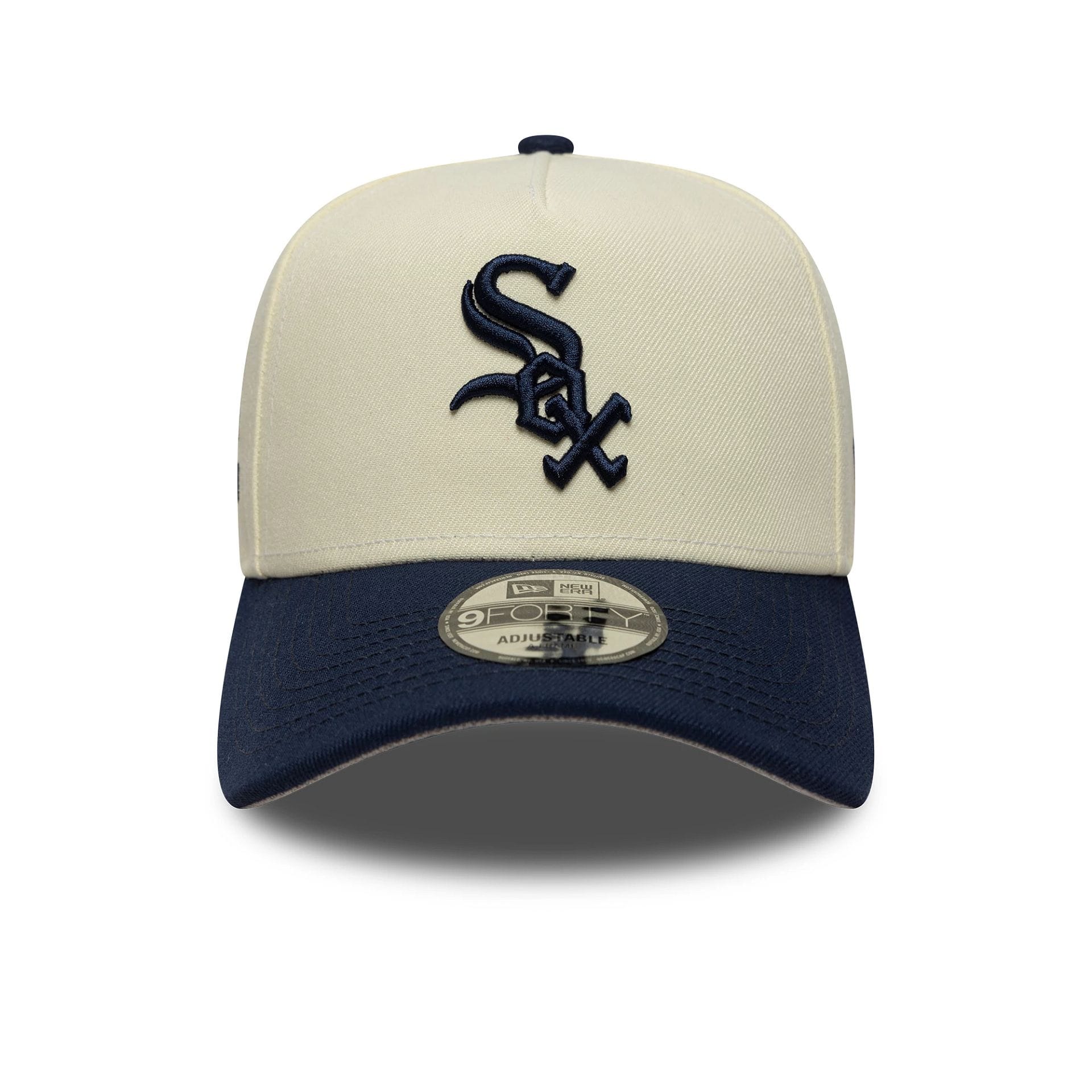 Chicago White Sox MLB Chrome Blue Contrast Cream 9FORTY A-Frame Adjustable Cap - Image 3