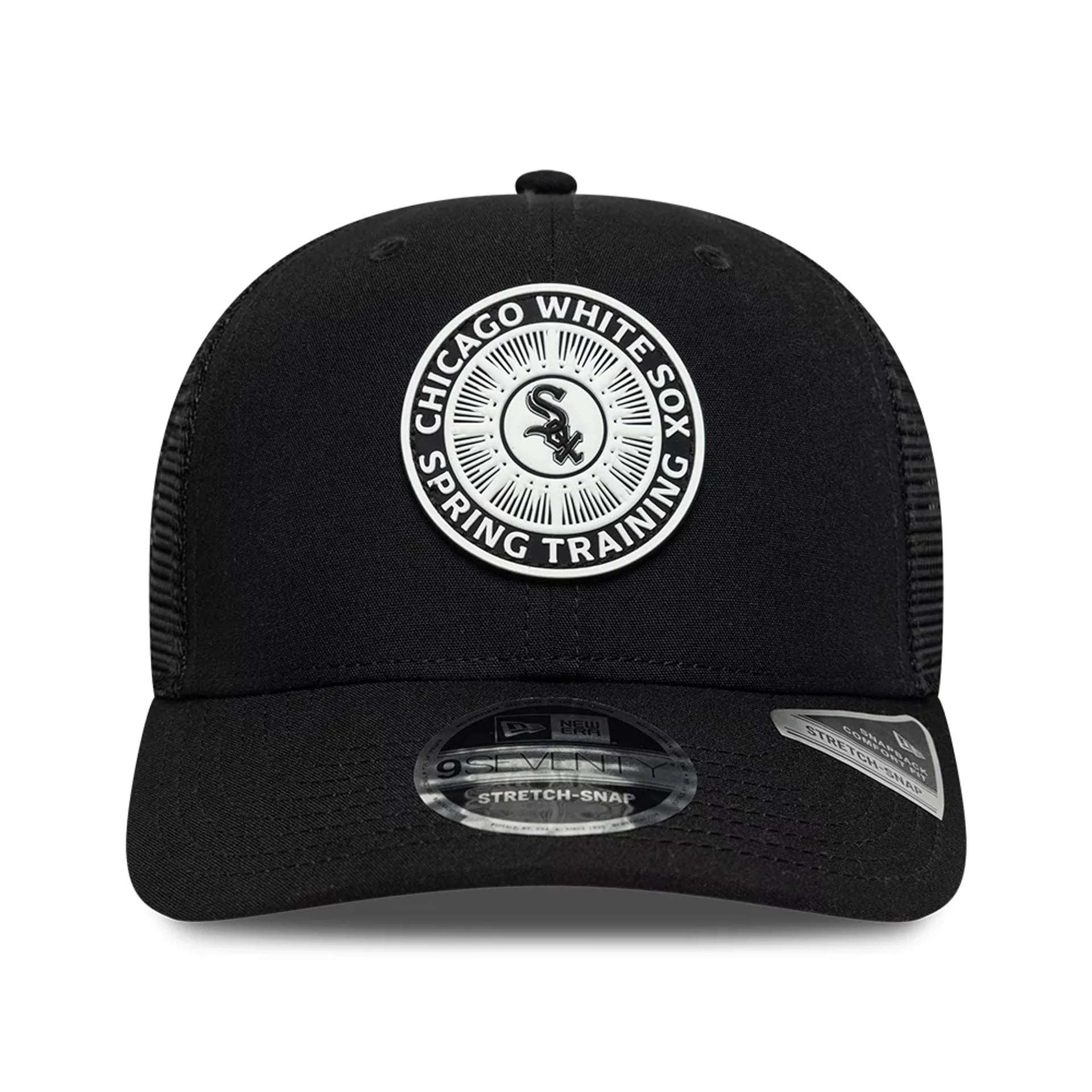 Chicago White Sox MLB Circles Black 9SEVENTY Stretch Snap Adjustable Cap - Image 3