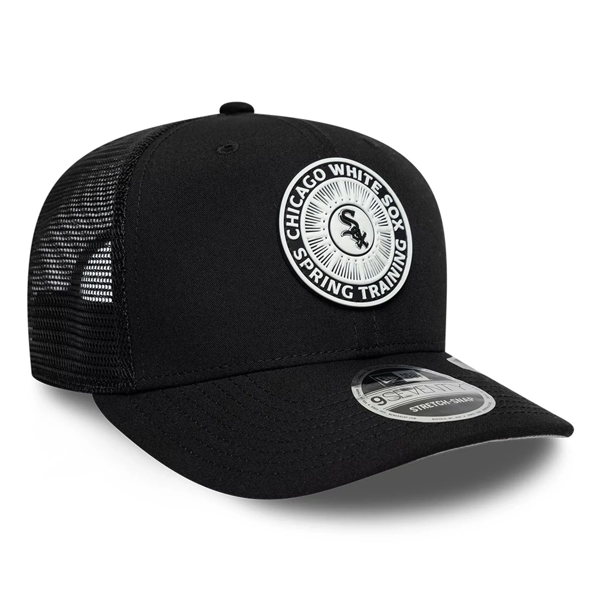 Chicago White Sox MLB Circles Black 9SEVENTY Stretch Snap Adjustable Cap - Image 4