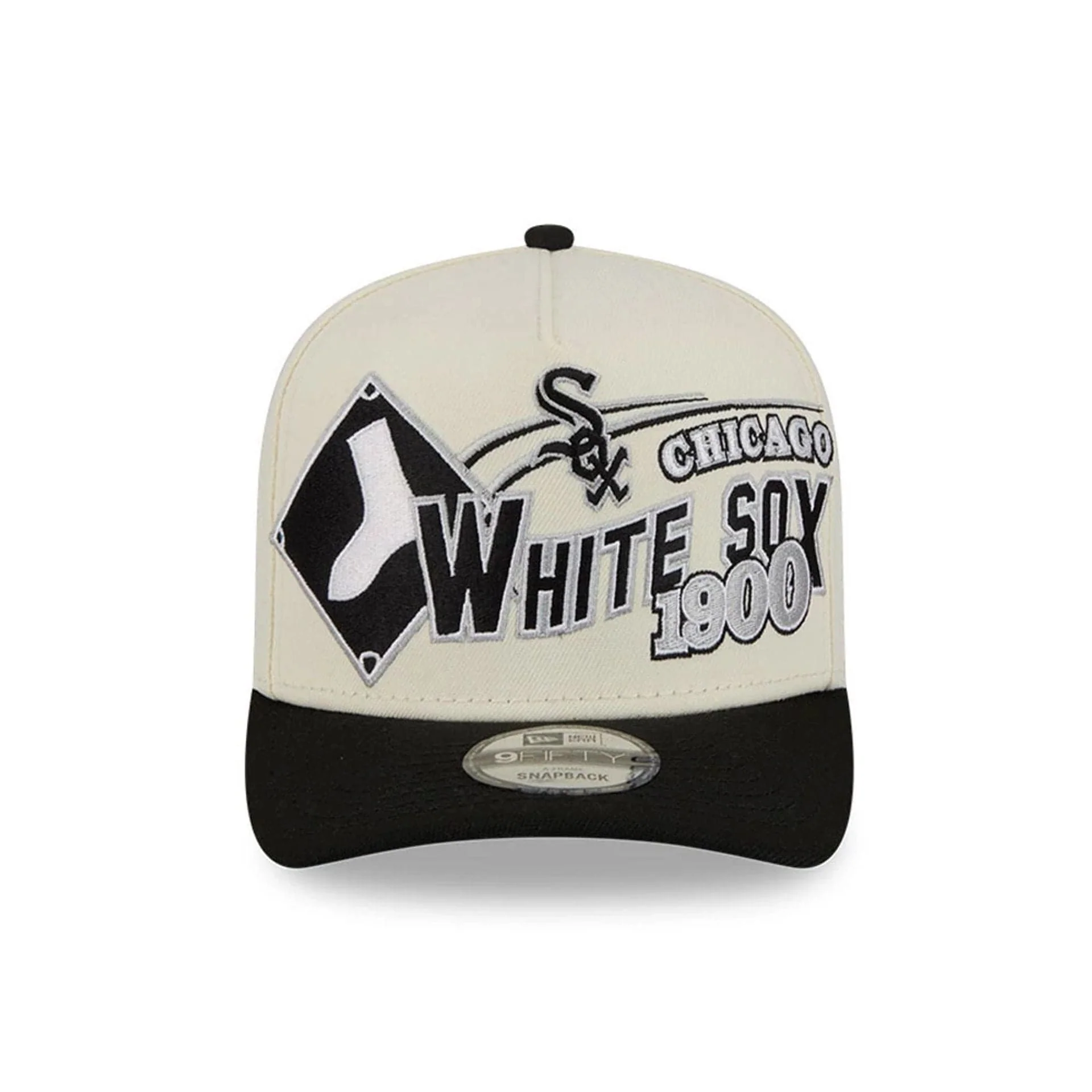 Chicago White Sox MLB Classic White 9FIFTY A-Frame Snapback Adjustable Cap - Image 3