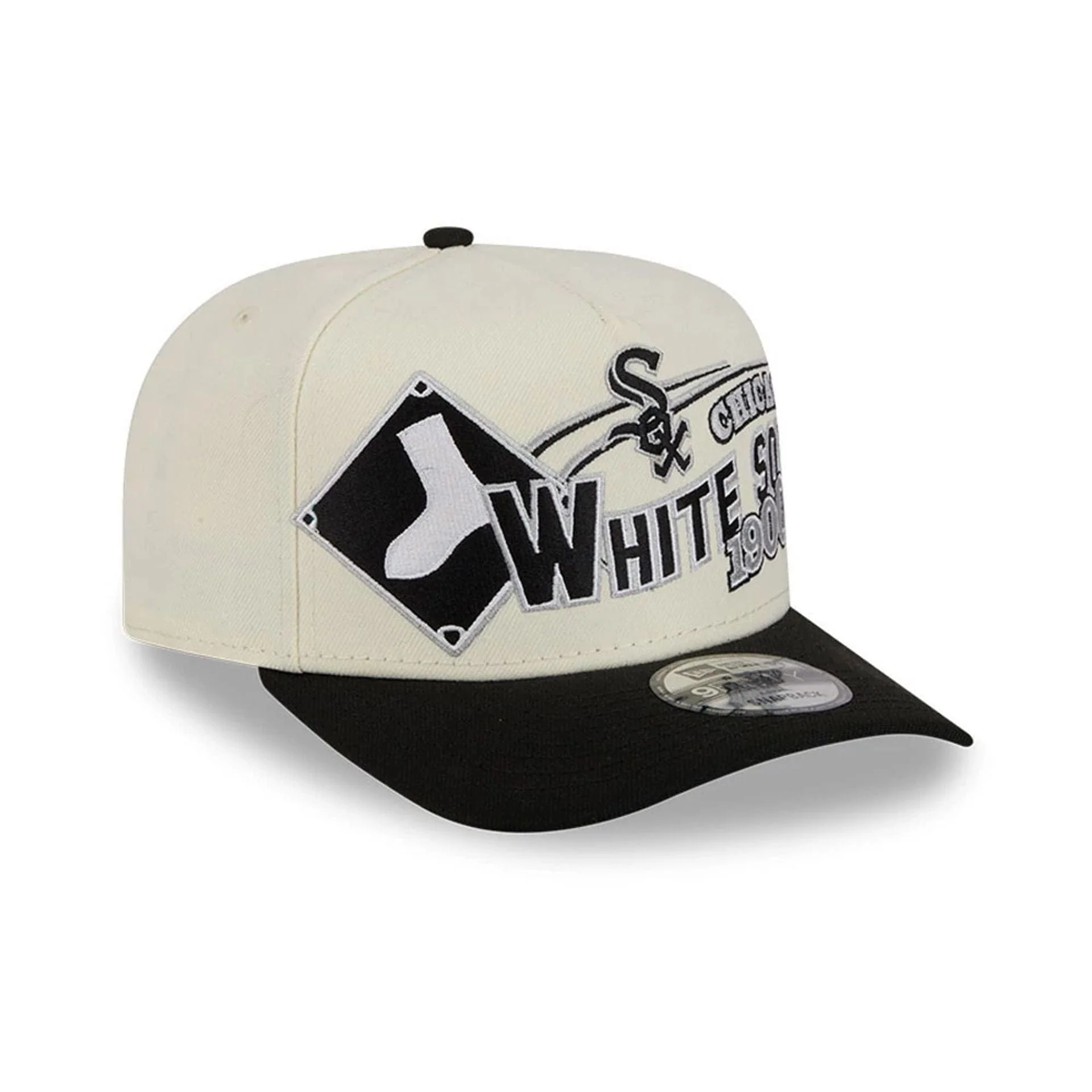 Chicago White Sox MLB Classic White 9FIFTY A-Frame Snapback Adjustable Cap - Image 4