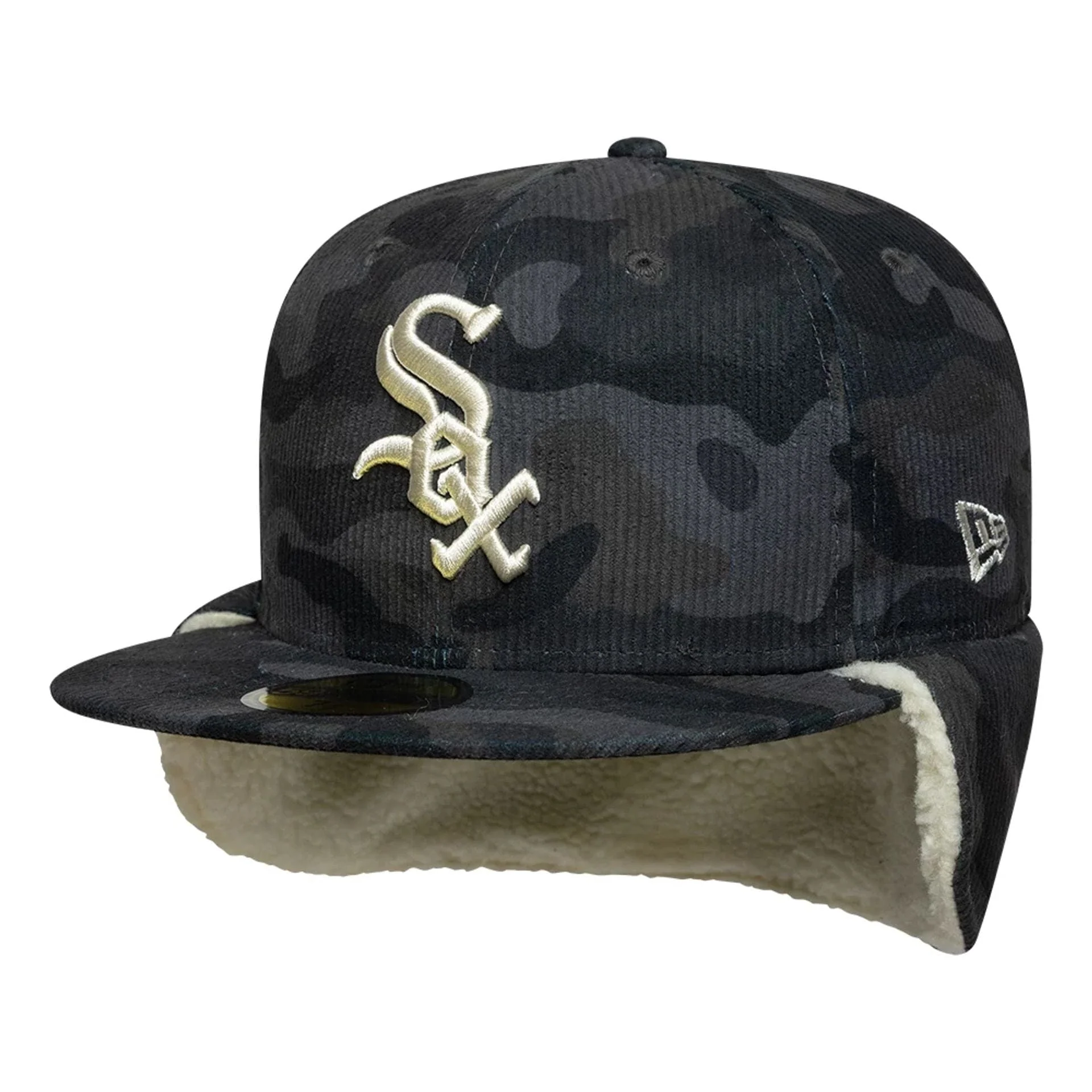 Chicago White Sox MLB Cord Black Downflap 59FIFTY Fitted Cap - Image 2