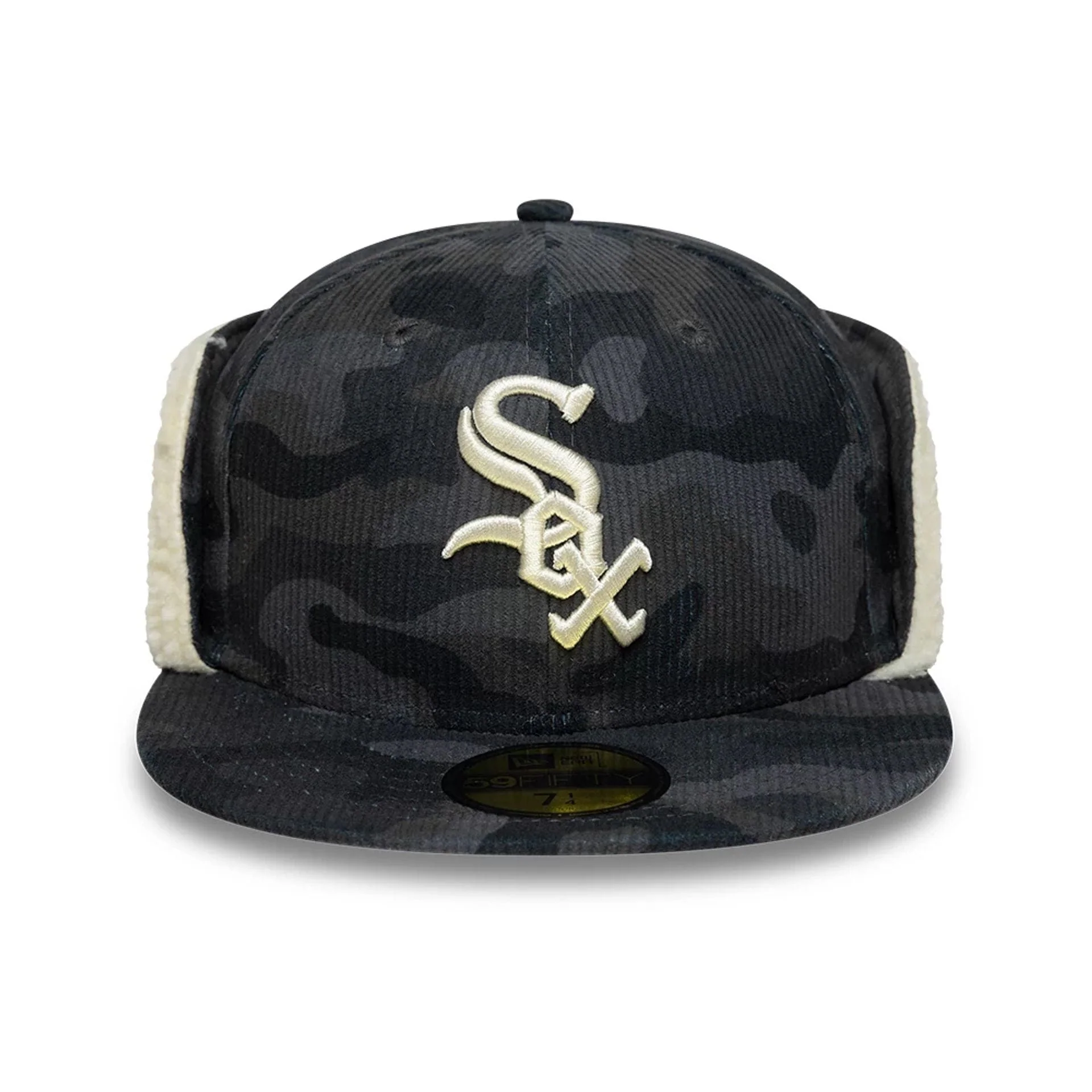 Chicago White Sox MLB Cord Black Downflap 59FIFTY Fitted Cap - Image 3