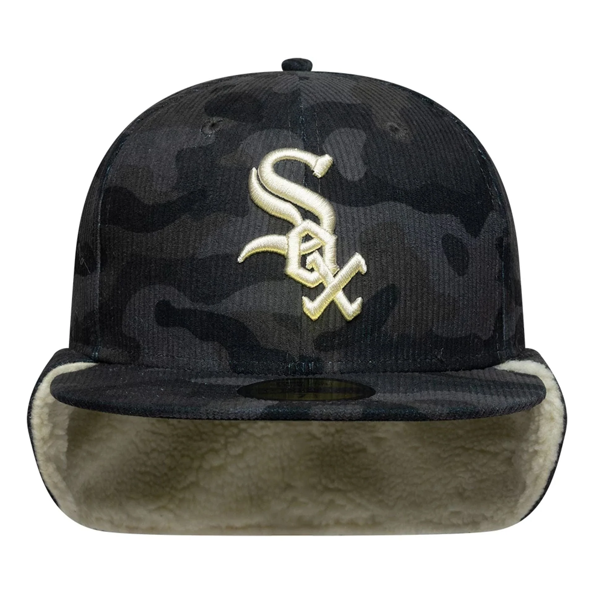 Chicago White Sox MLB Cord Black Downflap 59FIFTY Fitted Cap - Image 5