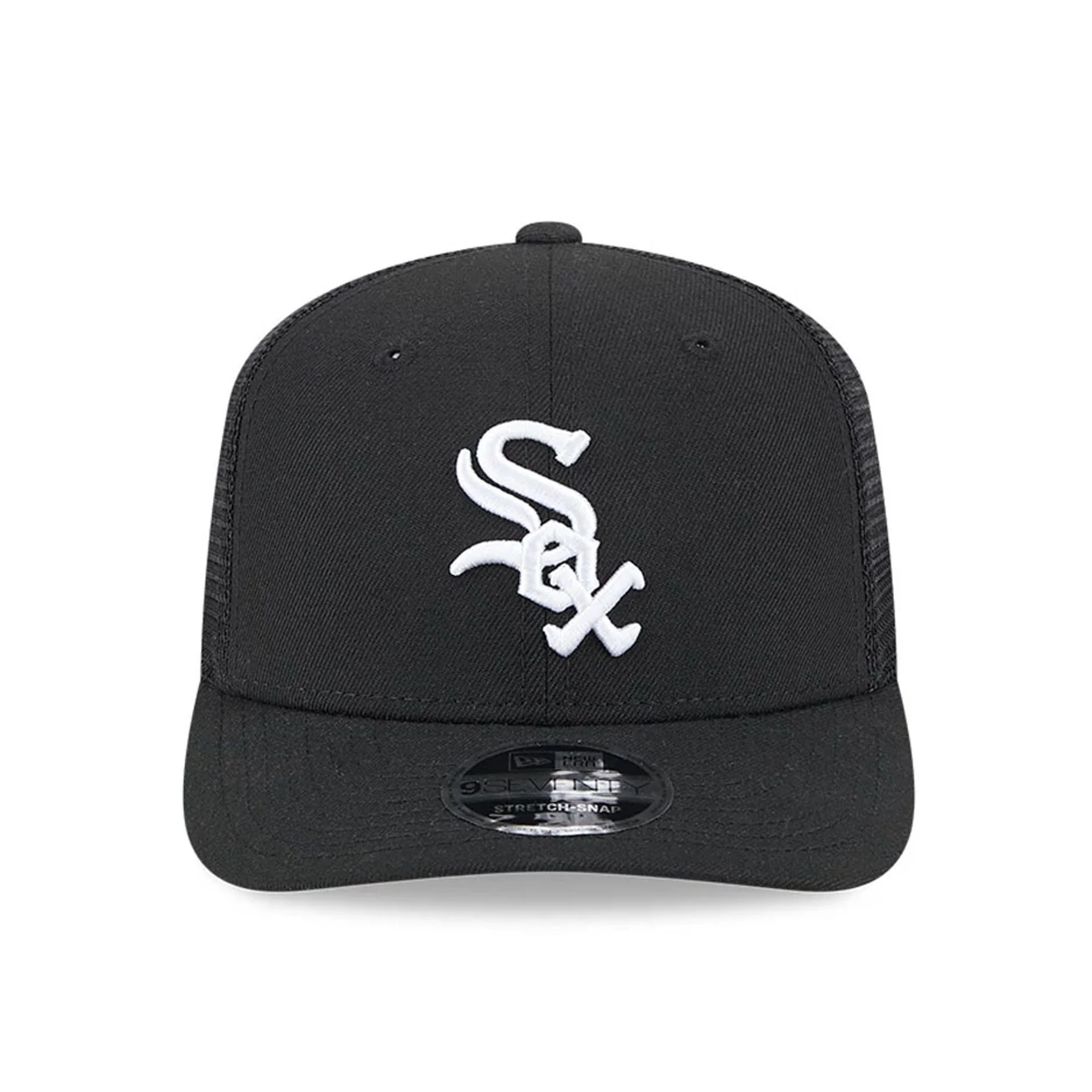 Chicago White Sox MLB Evergreen Black 9SEVENTY Stretch Snap Adjustable Cap - Image 3