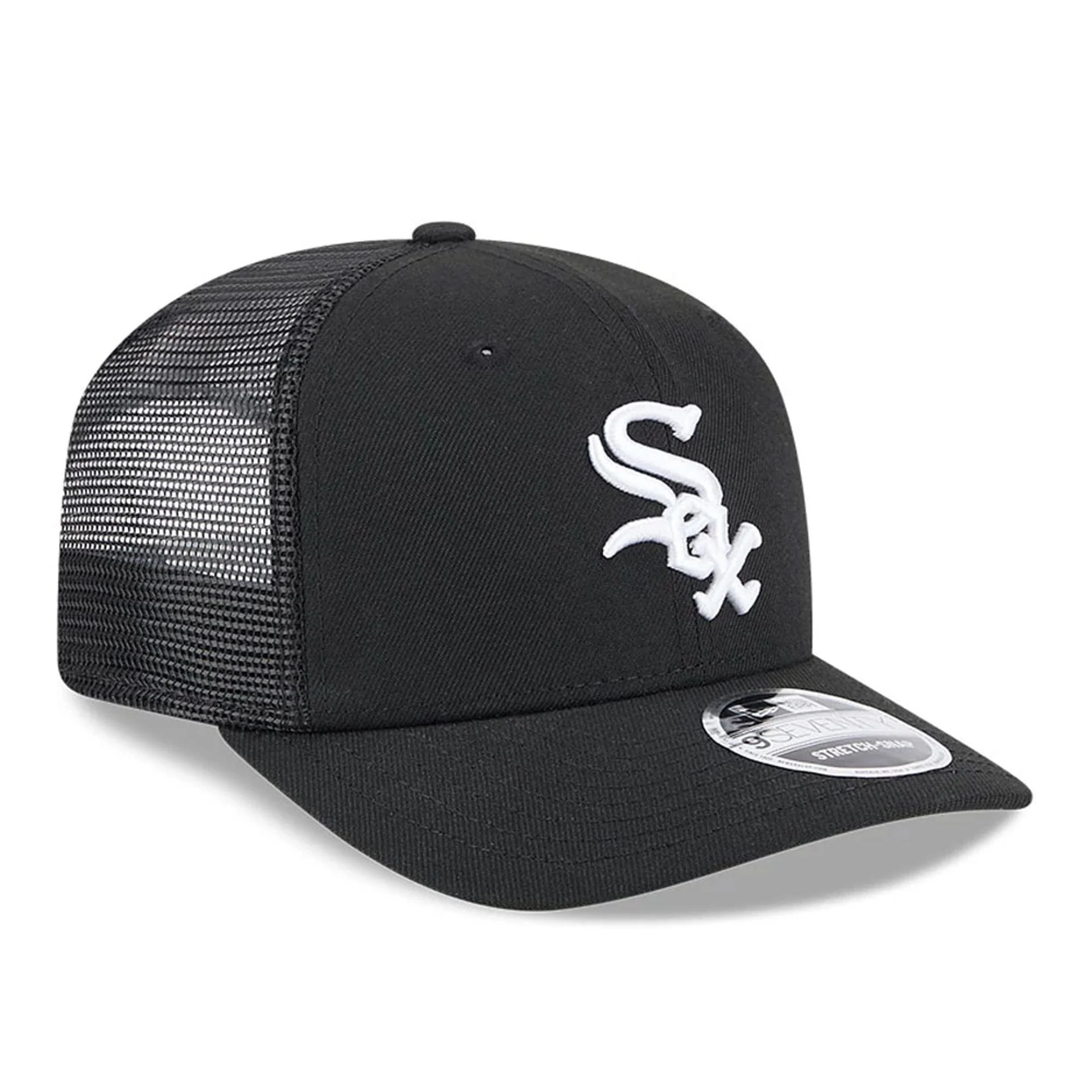 Chicago White Sox MLB Evergreen Black 9SEVENTY Stretch Snap Adjustable Cap - Image 4