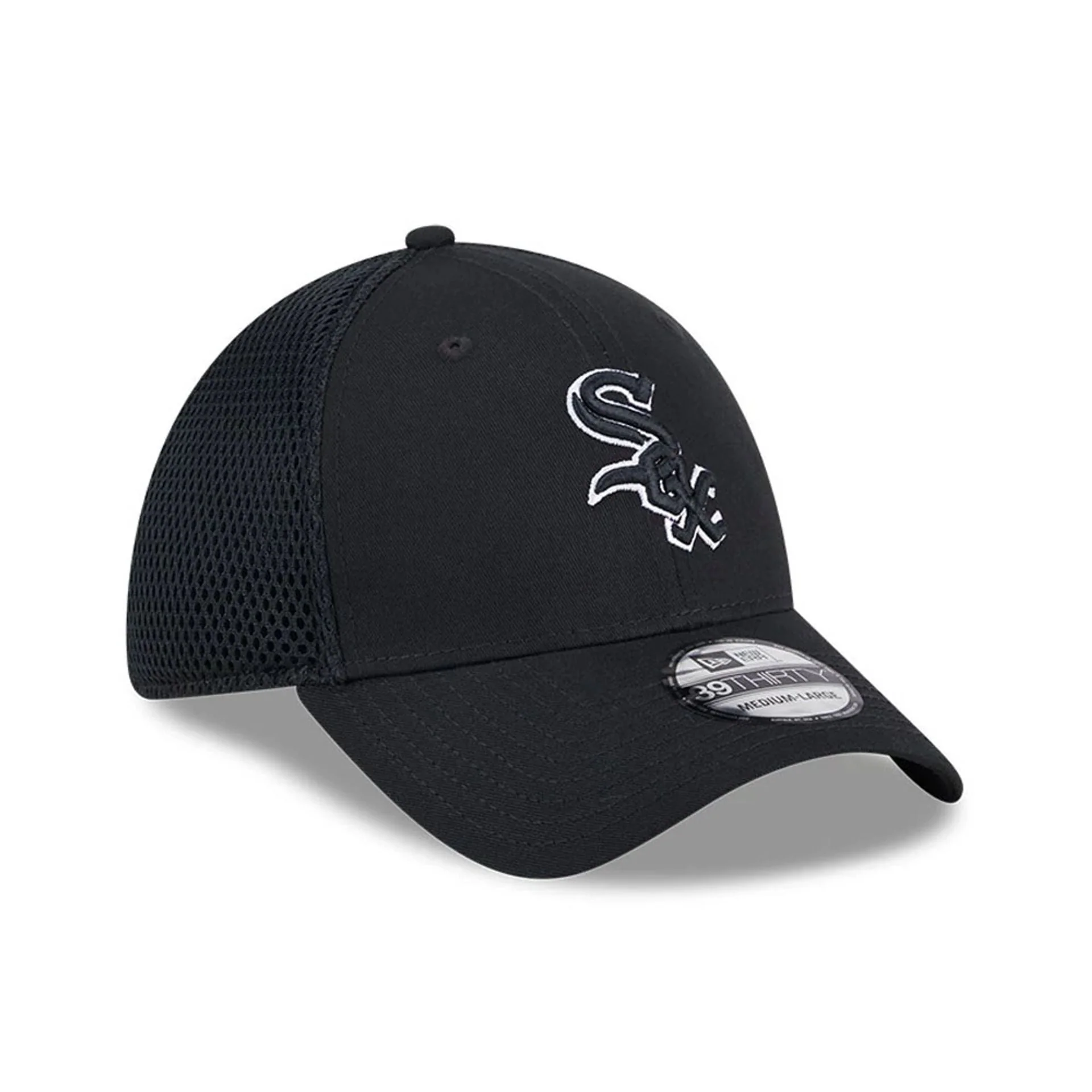 Chicago White Sox MLB Evergreen Neo Black 39THIRTY Stretch Fit Cap - Image 4
