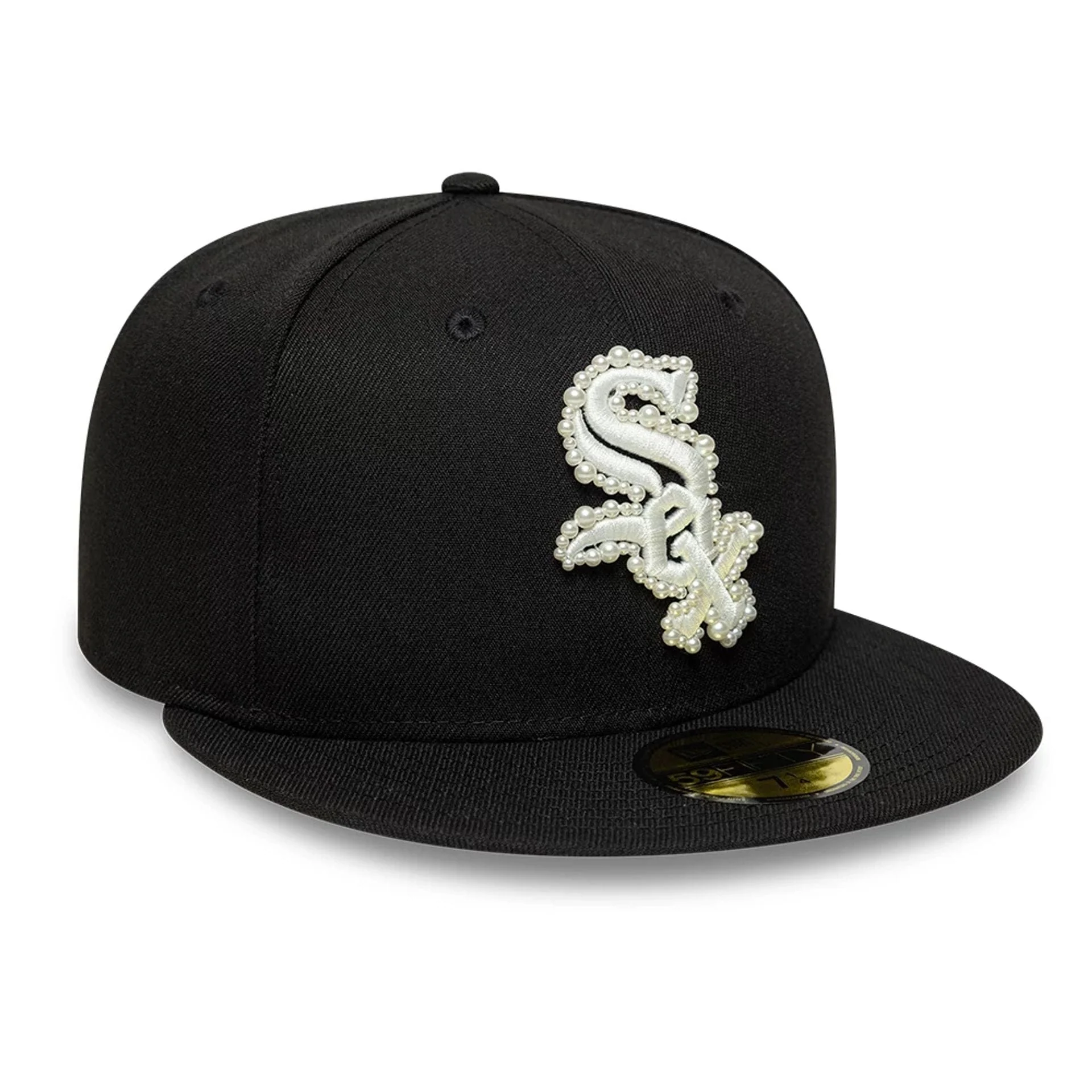 Chicago White Sox MLB Faux Pearl Black 59FIFTY Fitted Cap - Image 4