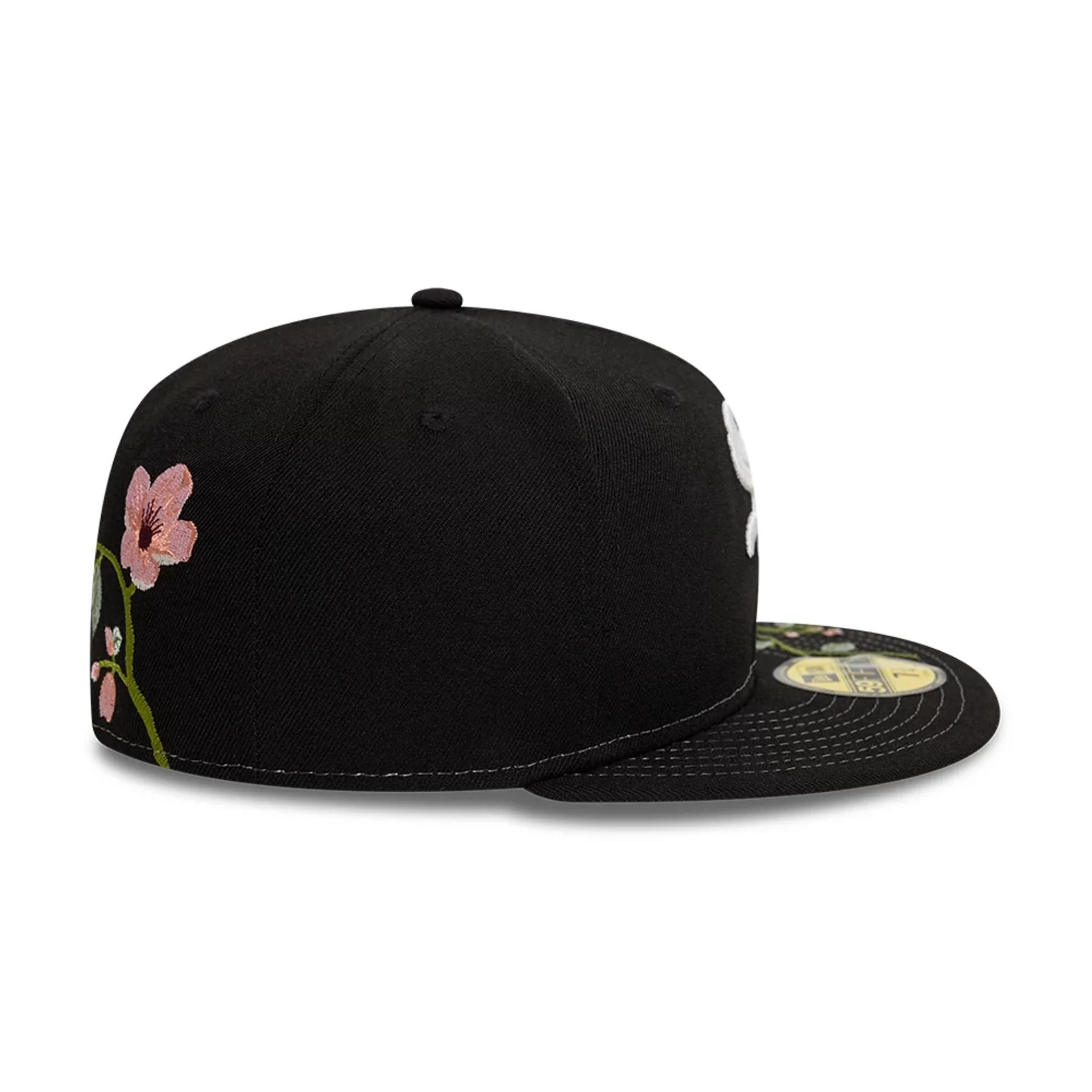 Chicago White Sox MLB Floral Black 59FIFTY Fitted Cap - Image 7