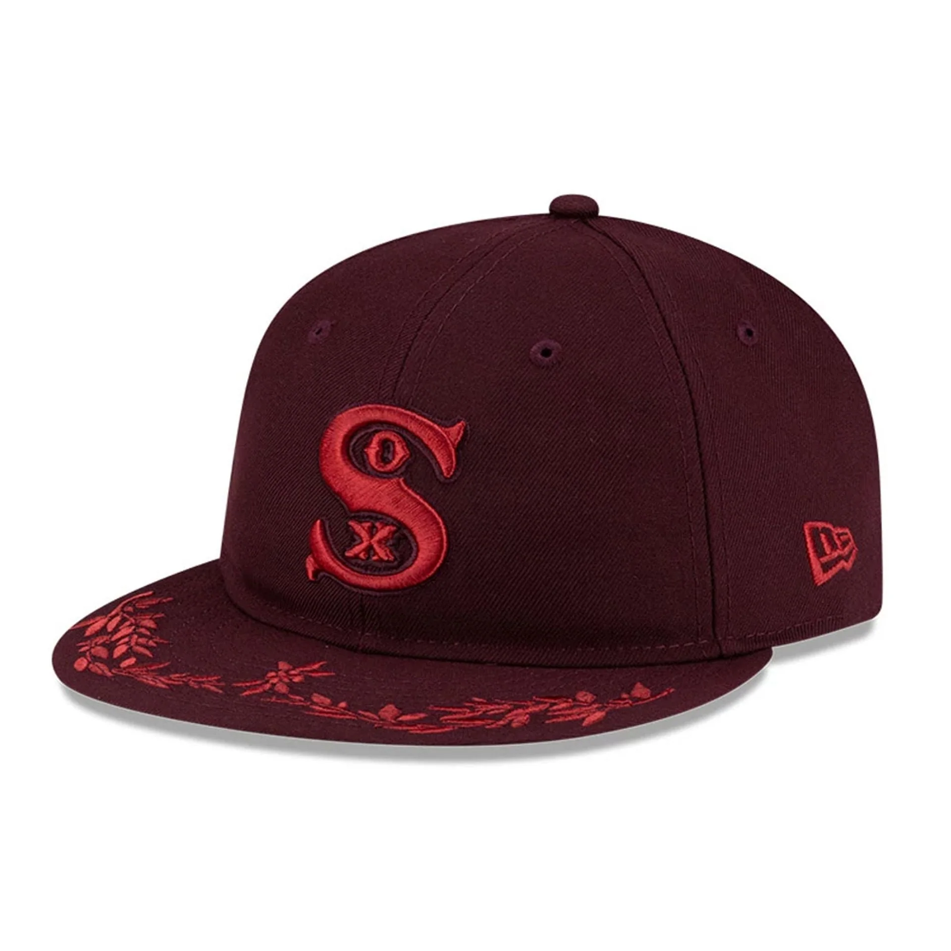 Chicago White Sox MLB Flourishes Purple Retro Crown 9FIFTY Cap - Image 3
