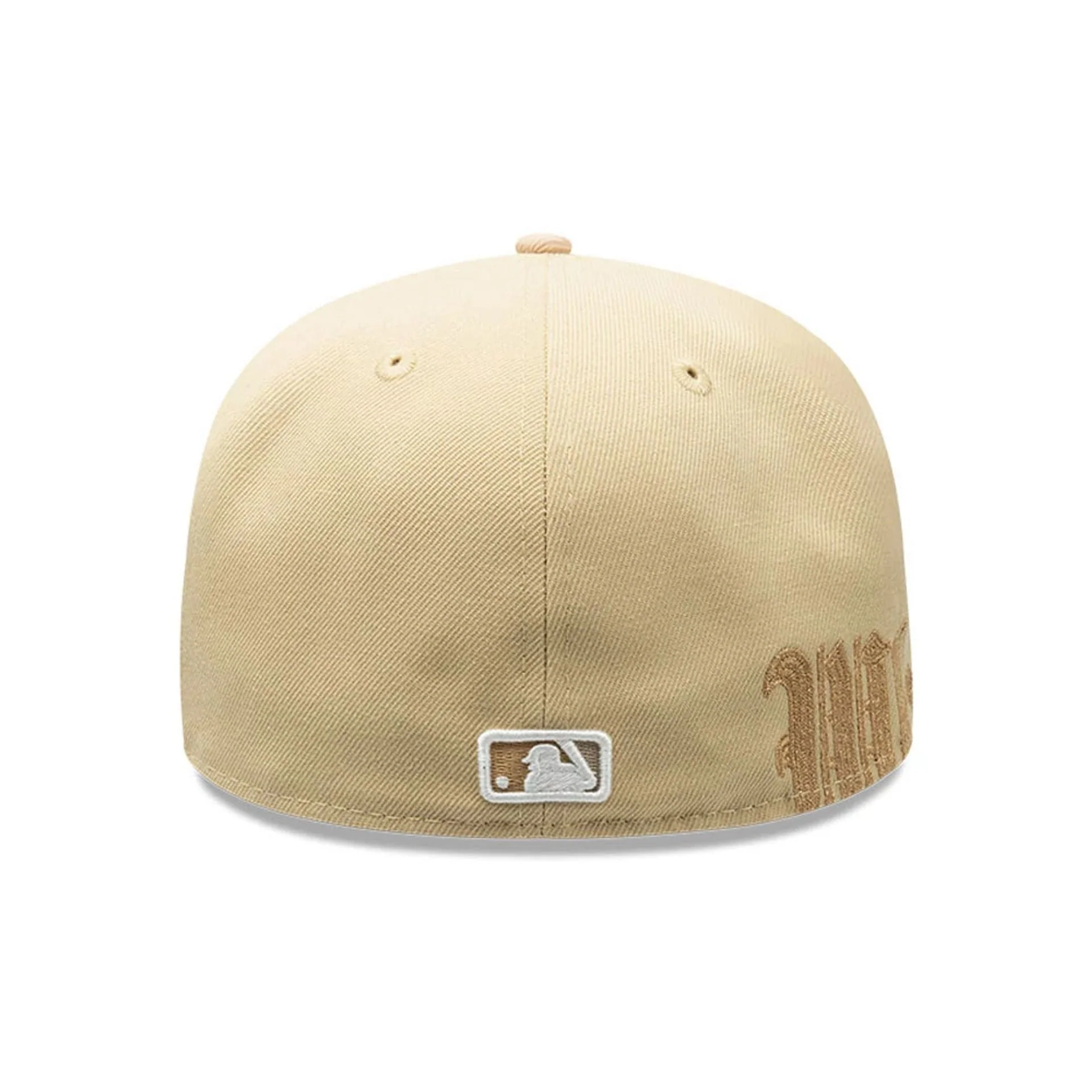 Chicago White Sox MLB Gothic Script Light Beige 59FIFTY Fitted Cap - Image 6