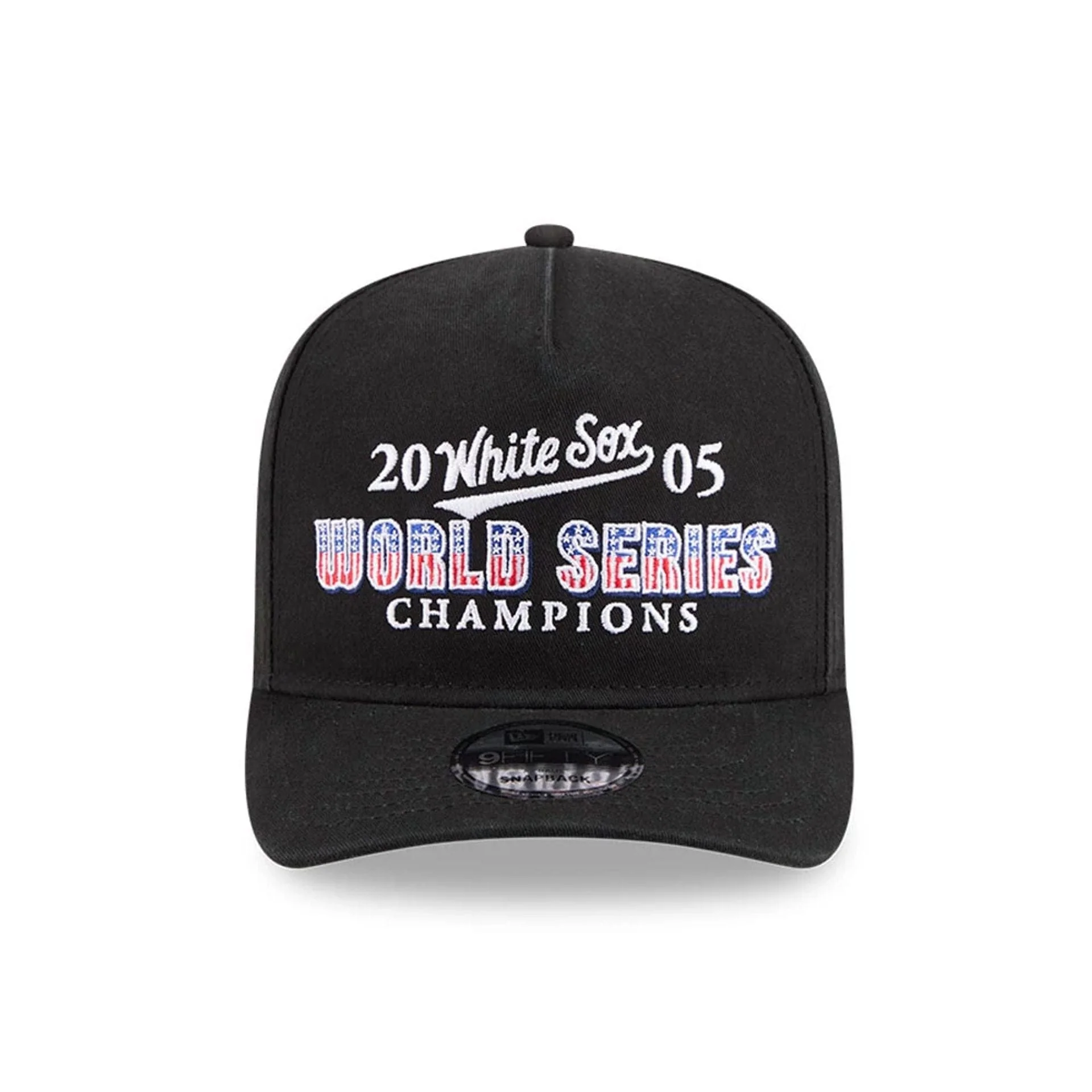 Chicago White Sox MLB Historic Black 9FIFTY A-Frame Snapback Cap - Image 3