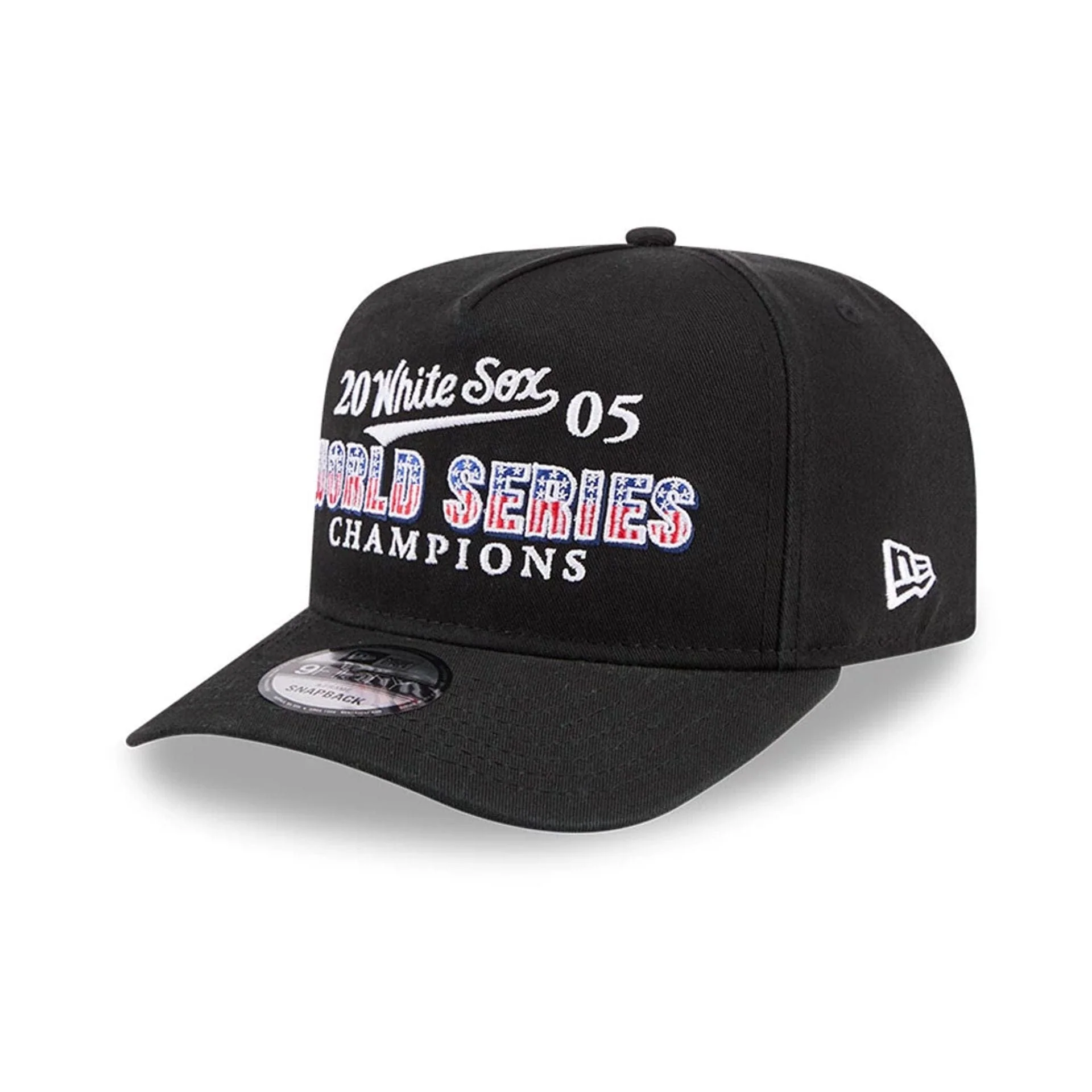 Chicago White Sox MLB Historic Black 9FIFTY A-Frame Snapback Cap - Image 4